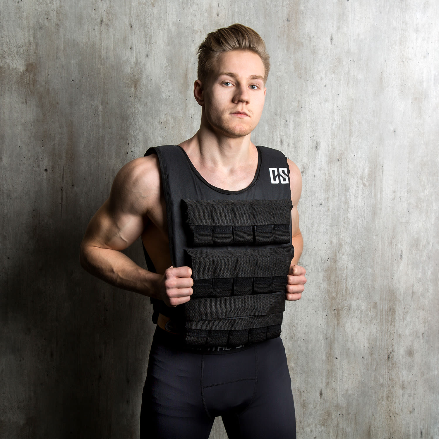 Monstervest, zátěžová vesta, 30 kg, univerzální velikost, nylon, černá 30 kg