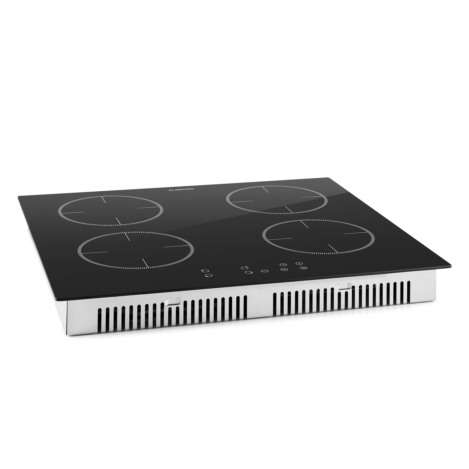 Virtuosa Inductiekookveld Inbouwkookveld 7000 W 59x52 cm 4 Zones Glas 