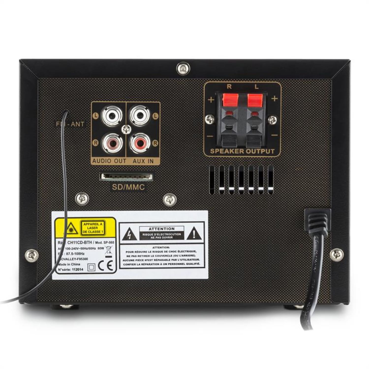 CH11CD-BTH, Audio sustav, Bluetooth, CD, USB, SD, MP3, FM, AUX, daljinski upravljač CD-Player / Bluetooth