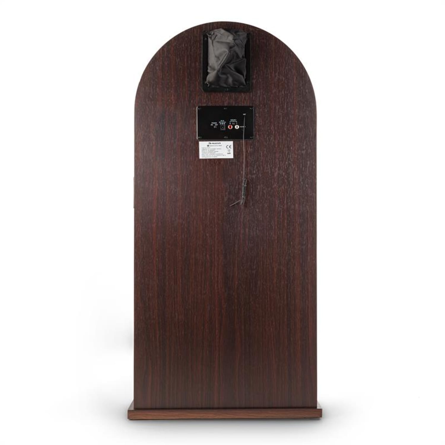 Memphis DK Máquina de discos Bluetooth FM 2 x AUX Efectos de luz LED madera 
