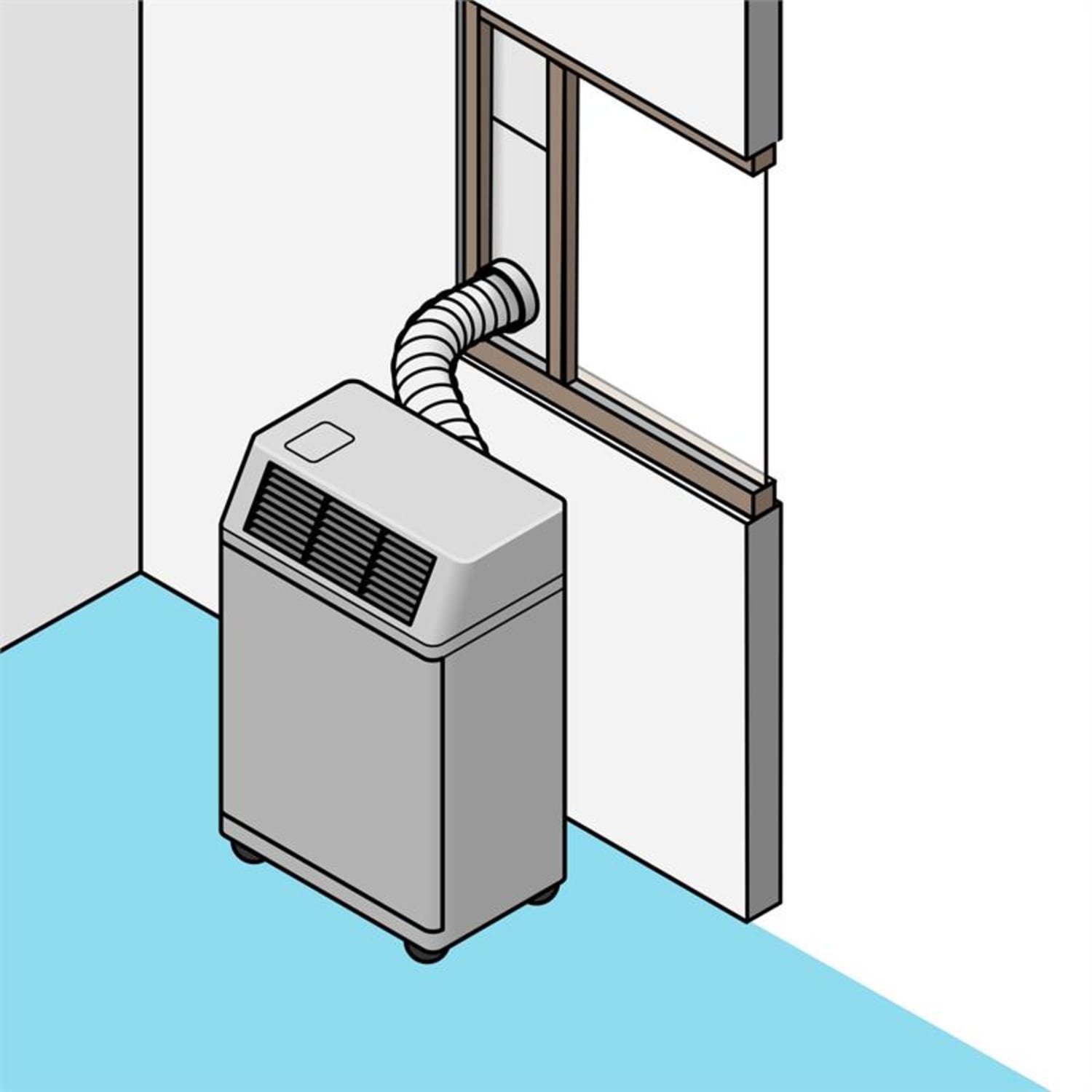 ablakszigetelés mobil klímához, tolóablakra rögzítés, PVC