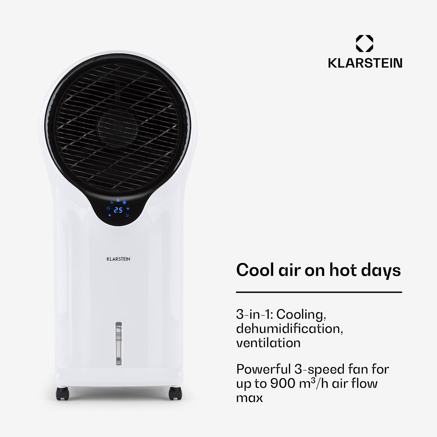 Whirlwind 3 in 1 jäähdytyslaite tuuletin ilmankostutin 1600 m³/h 