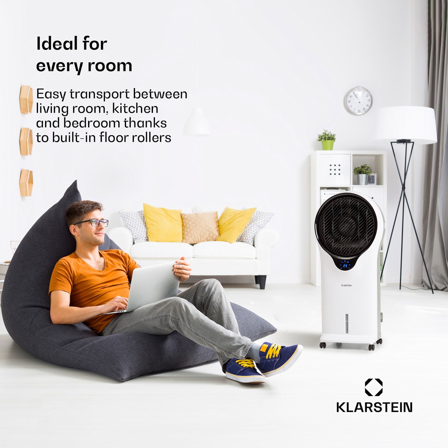 Whirlwind 3 in 1 jäähdytyslaite tuuletin ilmankostutin 1600 m³/h 