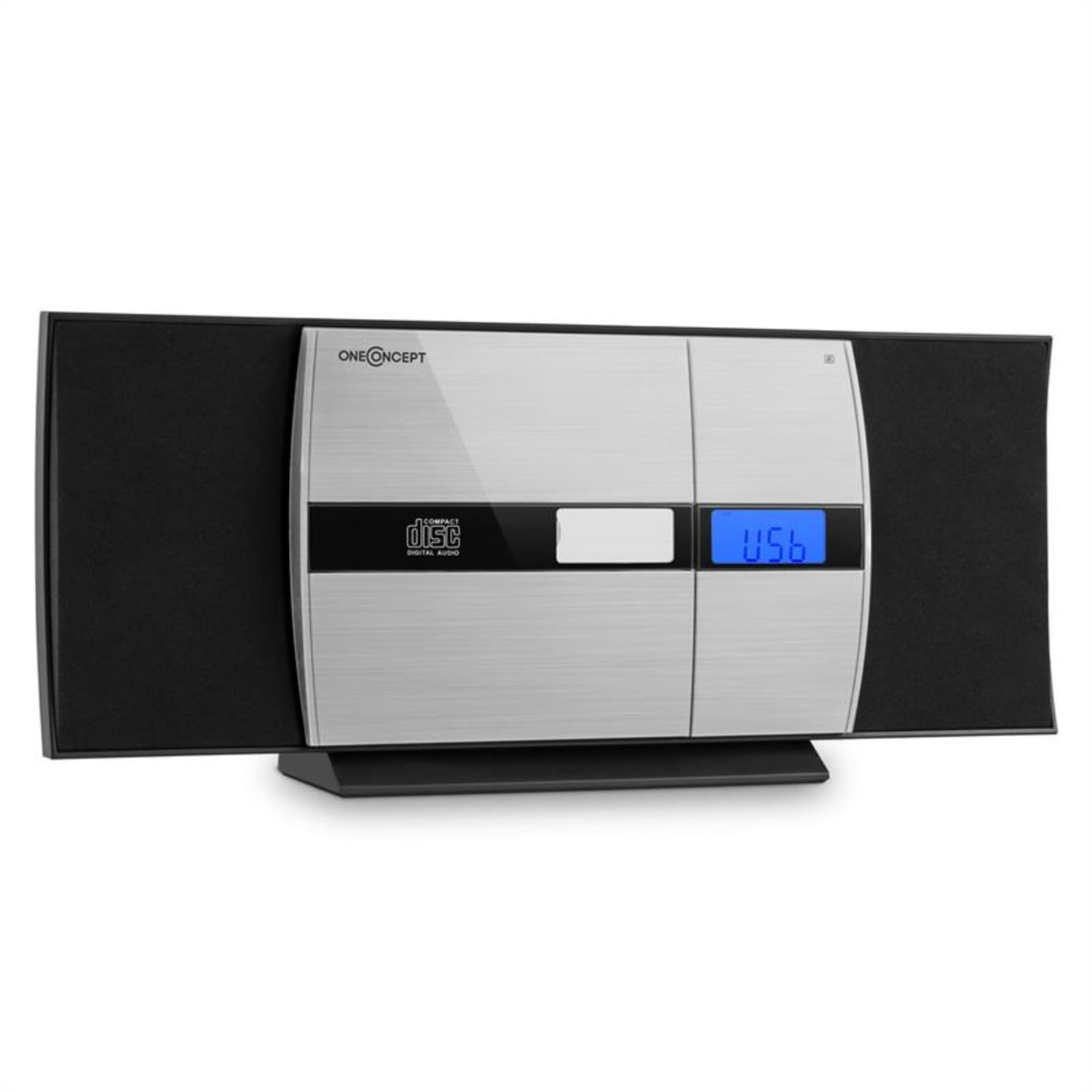 Equipo de sonido Bluetooth CD USB MP3 UKW AUX despertador negro