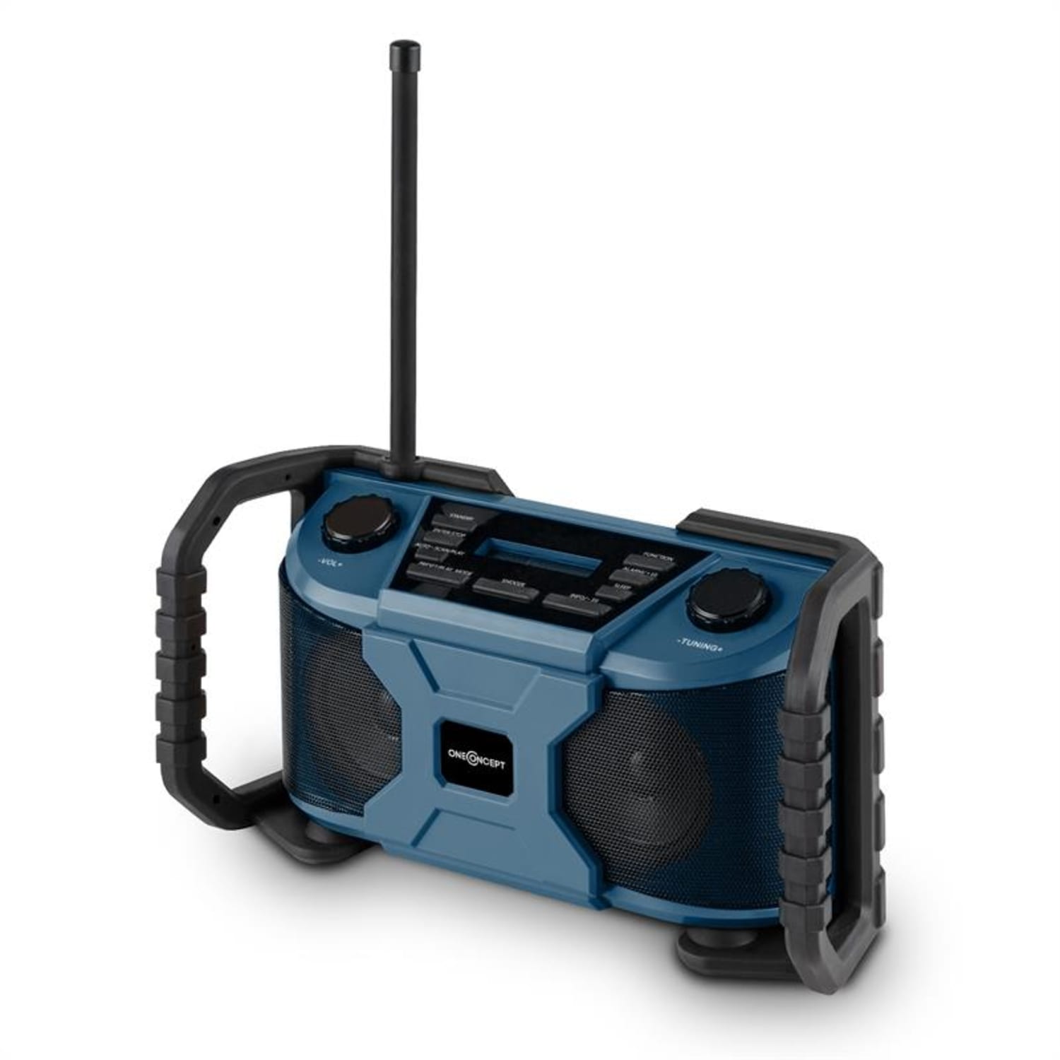 Worksite Radio de chantier DAB+ FM Bluetooth MP3 USB AUX IP54 -bleu 