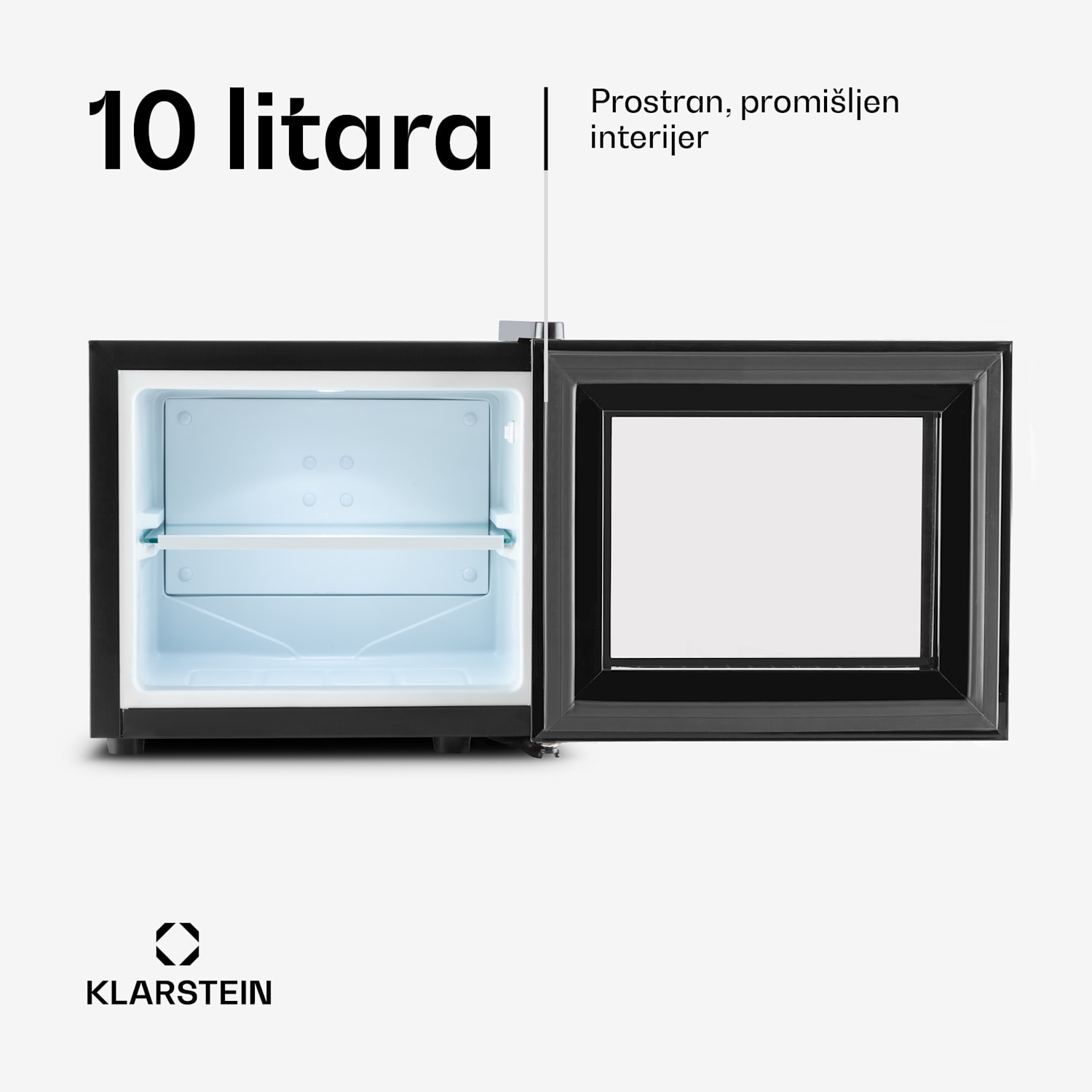FROSTY, CRNI, MINI HLADNJAK, 10 LITARA, 65 W, KLASA B 10 Ltr | Crna
