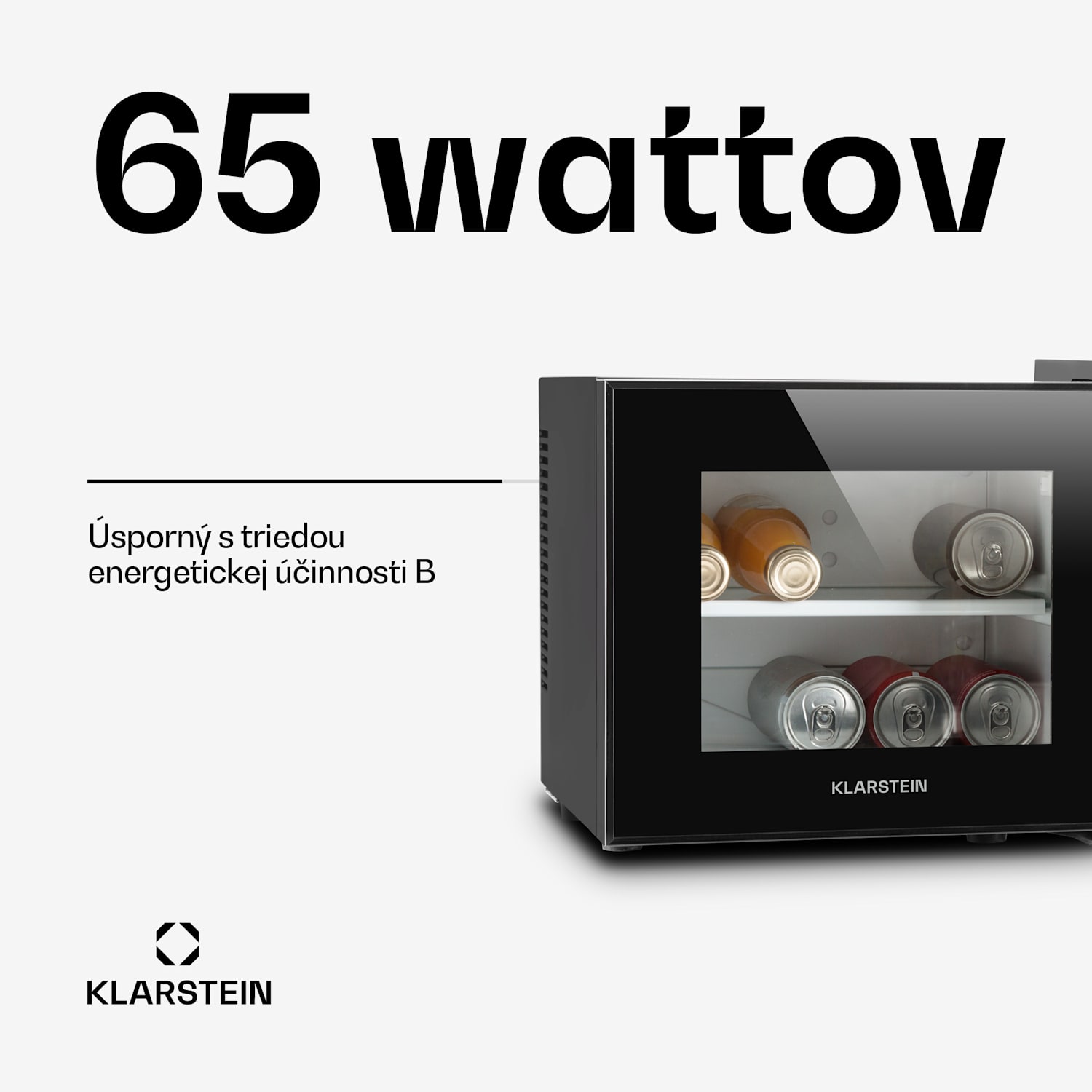 Frosty, mini chladnička, 10 l, energet. trieda B, 65 W, čierna 10 Ltr | Čierna