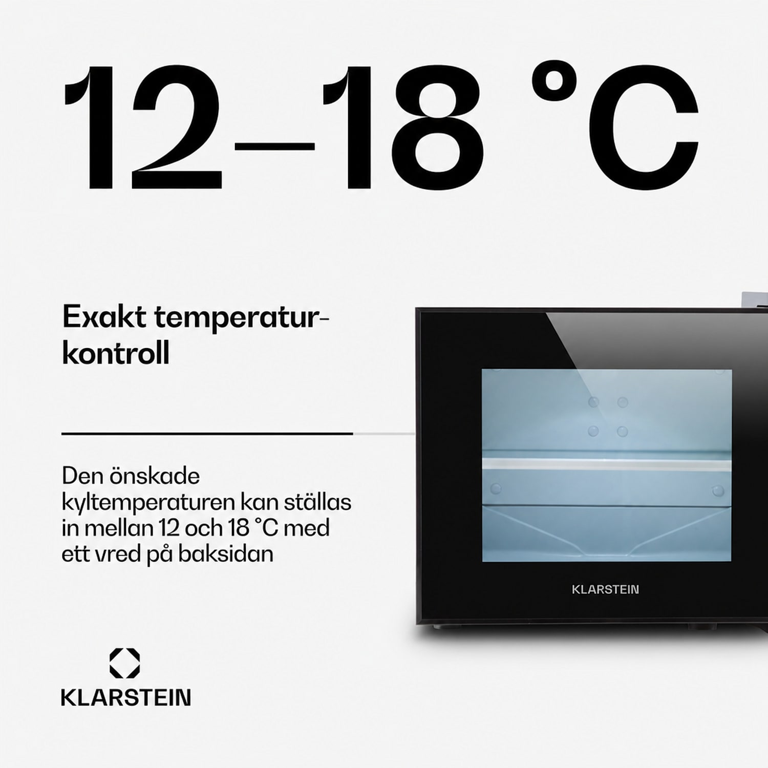 Frosty Mini-Kylskåp 10 Liter 65W Klasse B svart 