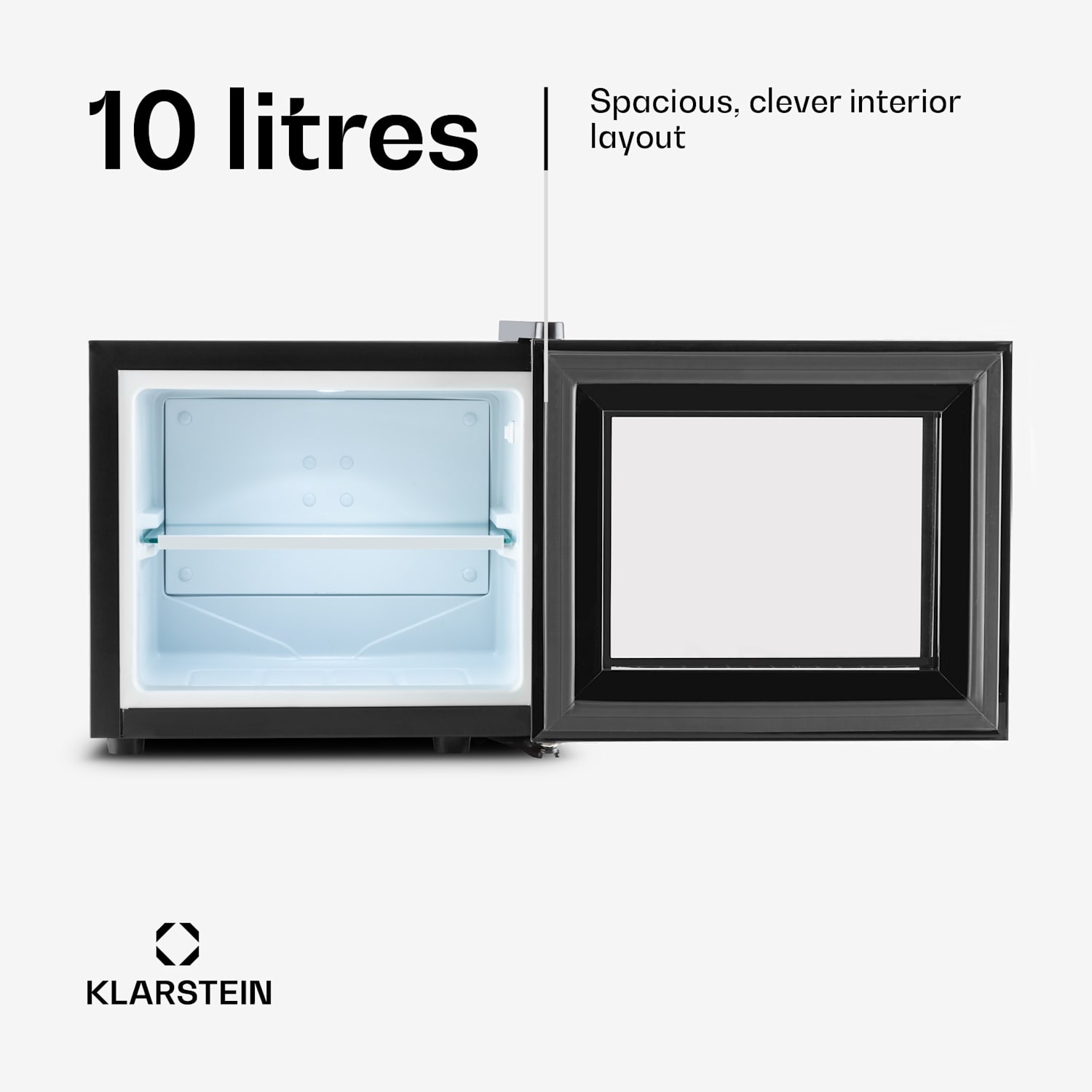 Frosty mini-koelkast 10 liter 65W klasse A+ zwart 10 Ltr | Zwart