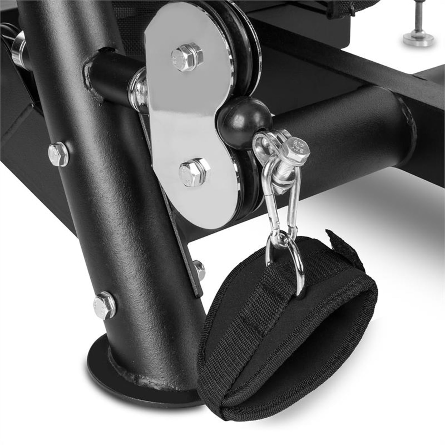 Puissantor B15, fekete, multifunkciós eszköz otthoni erősítő edzéshez, 150 lb, acél