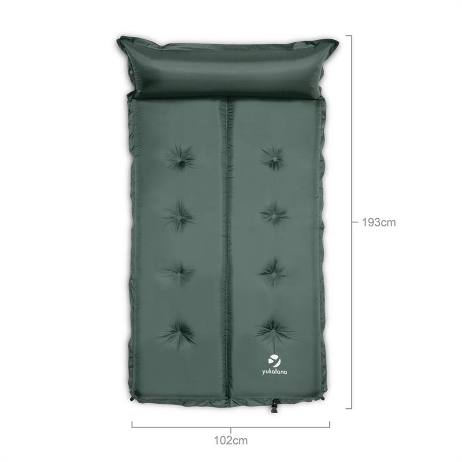Goodbreak 10, 10 cm, verde, saltea gonflabilă, autogonflabilă, secțiune pentru cap 10 cm | Verde