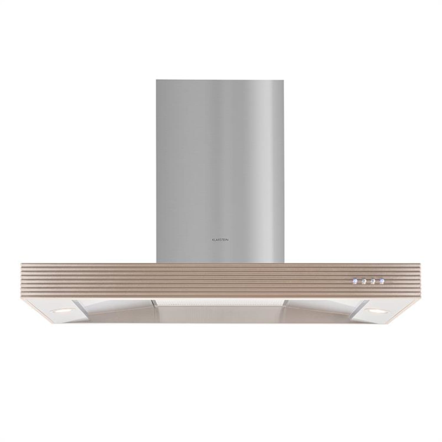 Barenboim Okap kuchenny Stal szlachetna Aluminium 90cm Montaż ścienny 637 m³/h 