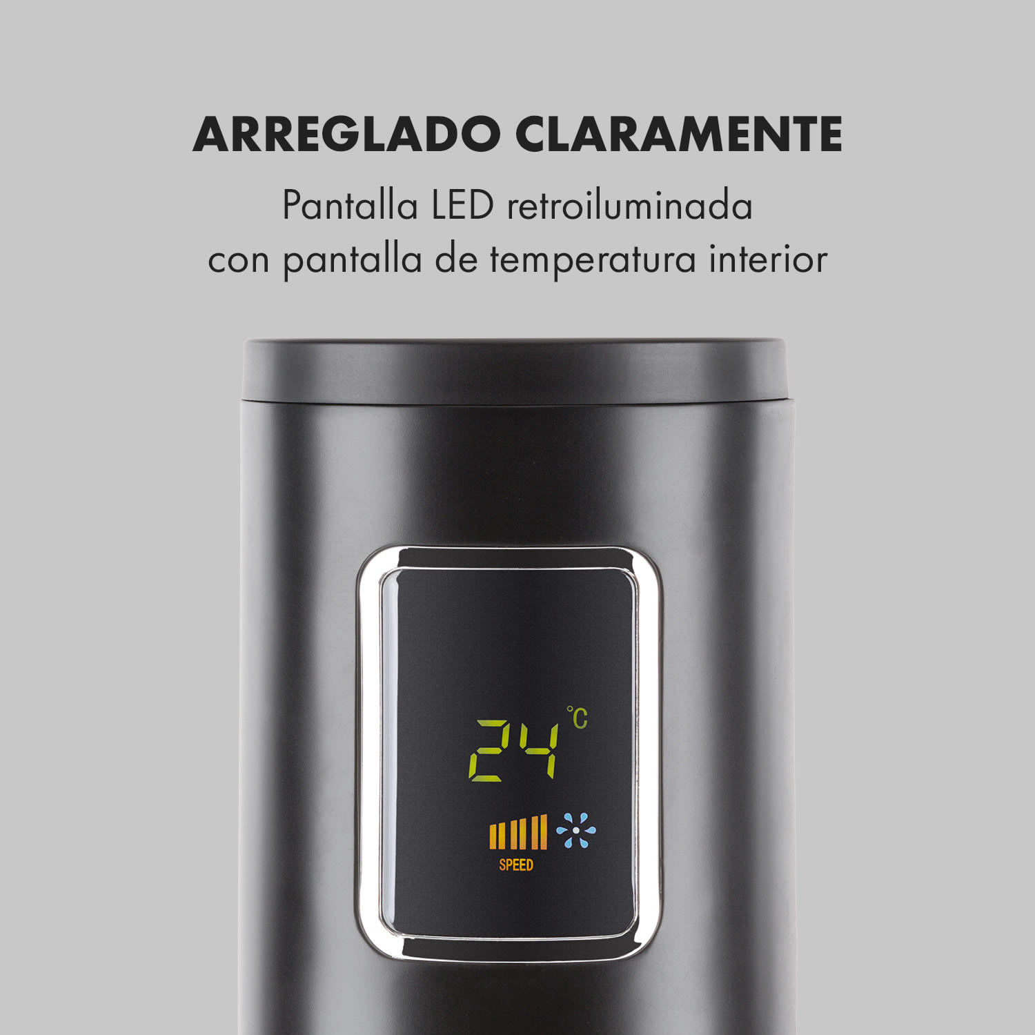 Highwind Ventilador de torre 45W función de oscilación temporizador pantalla LED 