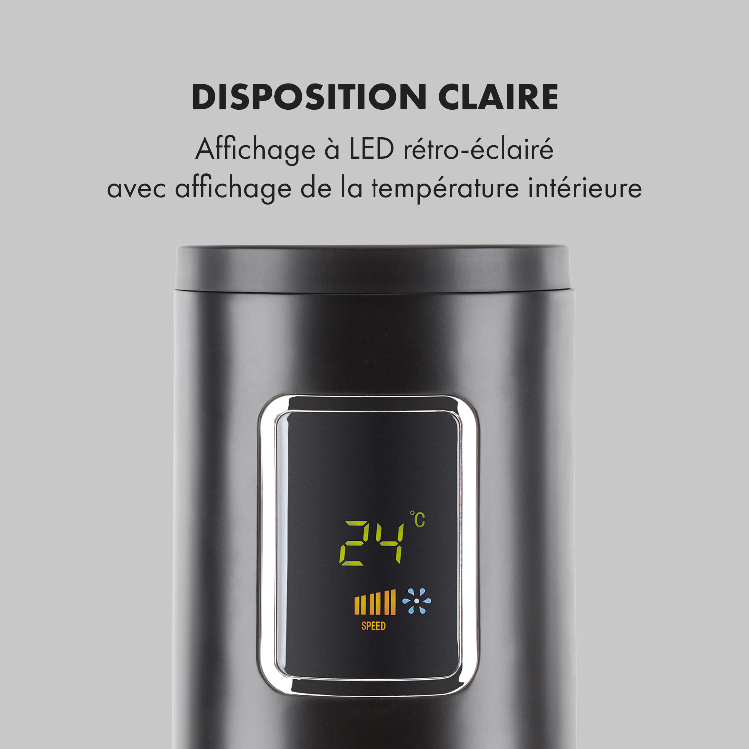 Highwind ventilateur tour 45 W fonction oscillation minuterie écran LED 