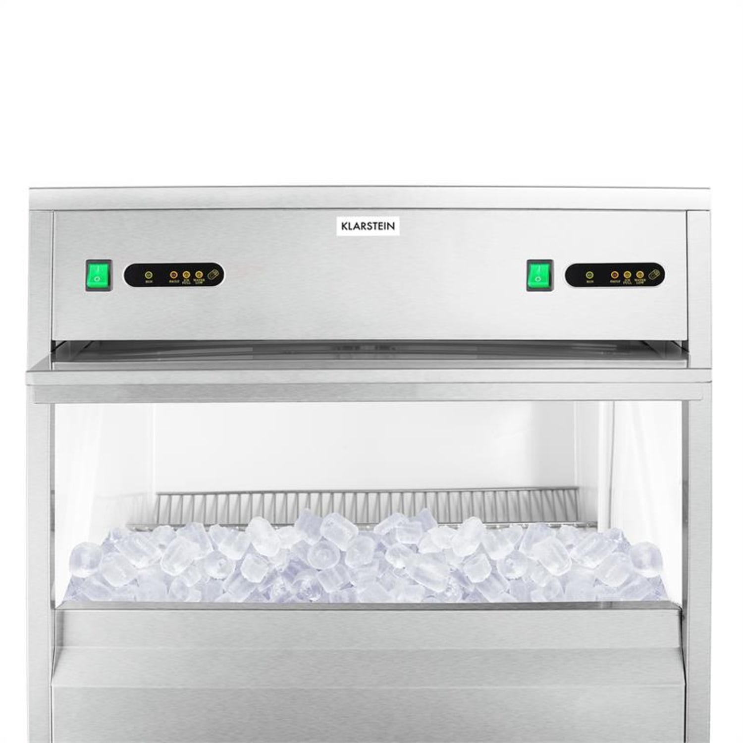 Powericer Kings, jégkocka készítő gép, ipari, 700 W, 100 kg/nap, nemesacél 