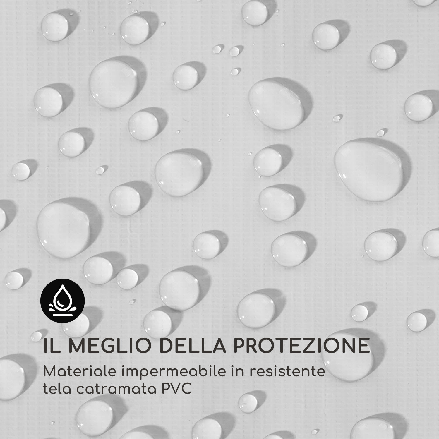 Sommerfest 4x6m 500 g/m² Tendone da festa Gazebo da Festa PVC Impermeabile Zincato 4 x 6 m/zincato/bianco