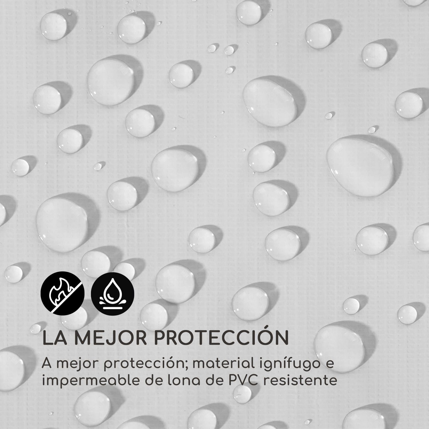 Sommerfest 4x6m 500 g/m² Carpa de fiestas Carpa PVC impermeable Retard 4 x 6 m/resistente al fuego/blanco