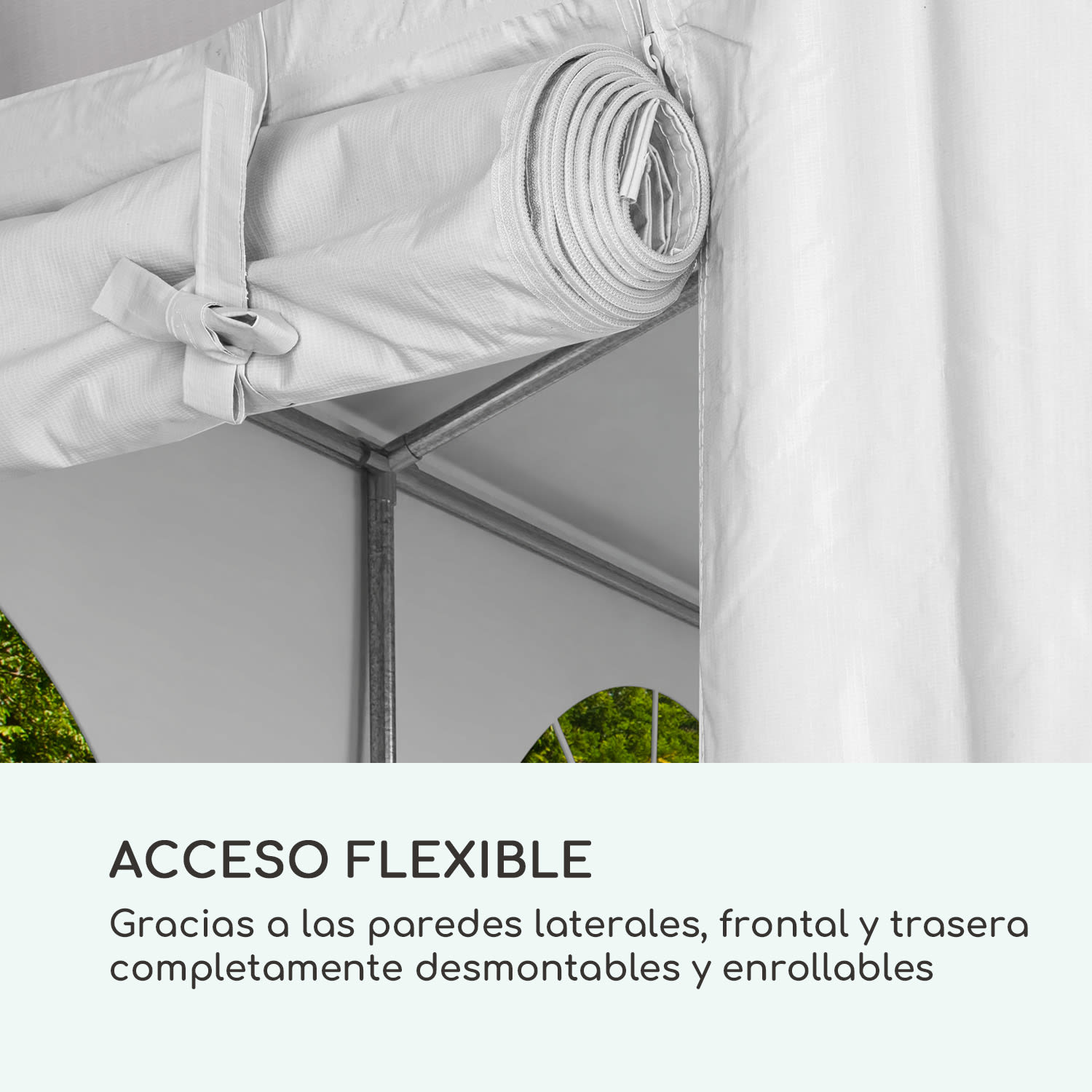 Sommerfest 4x6m 500 g/m² Carpa de fiestas Carpa PVC impermeable Retard 4 x 6 m/resistente al fuego/blanco