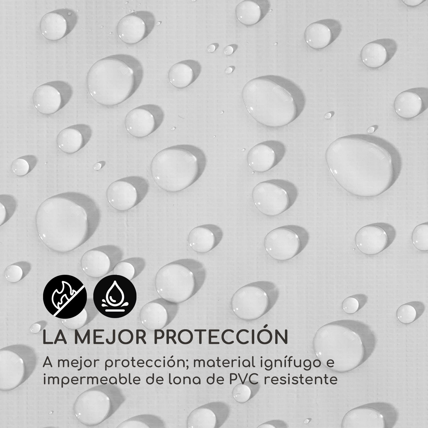 Sommerfest 5x8m 500 g/m² Carpa de fiestas Carpa PVC impermeable resistente al fuego 5 x 8 m/resistente al fuego/blanco
