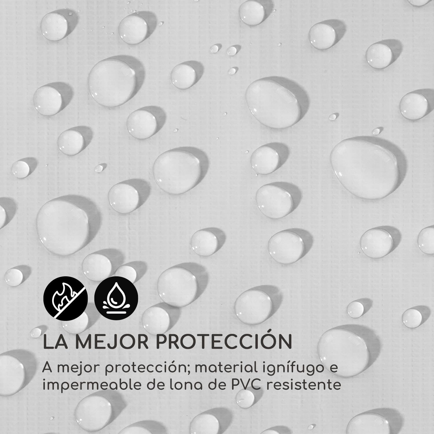 Sommerfest 5x10m 500 g/m² Carpa de fiestas Carpa PVC impermeable resistente al fuego 5 x 10 m/resistente al fuego/blanco