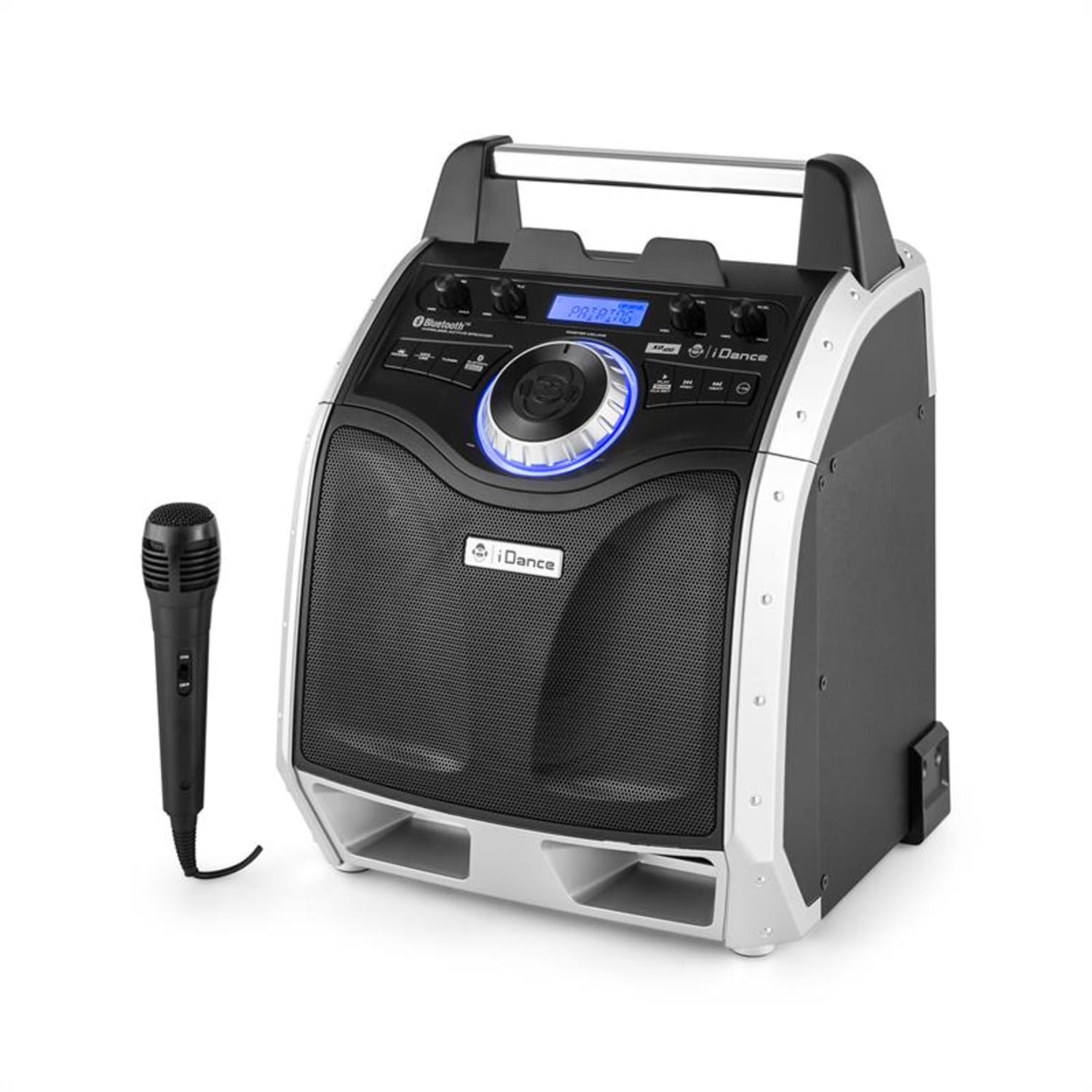 XD100 Prenosný Bluetooth reproduktor 100W batéria USB MP3 AUX FM čierny 