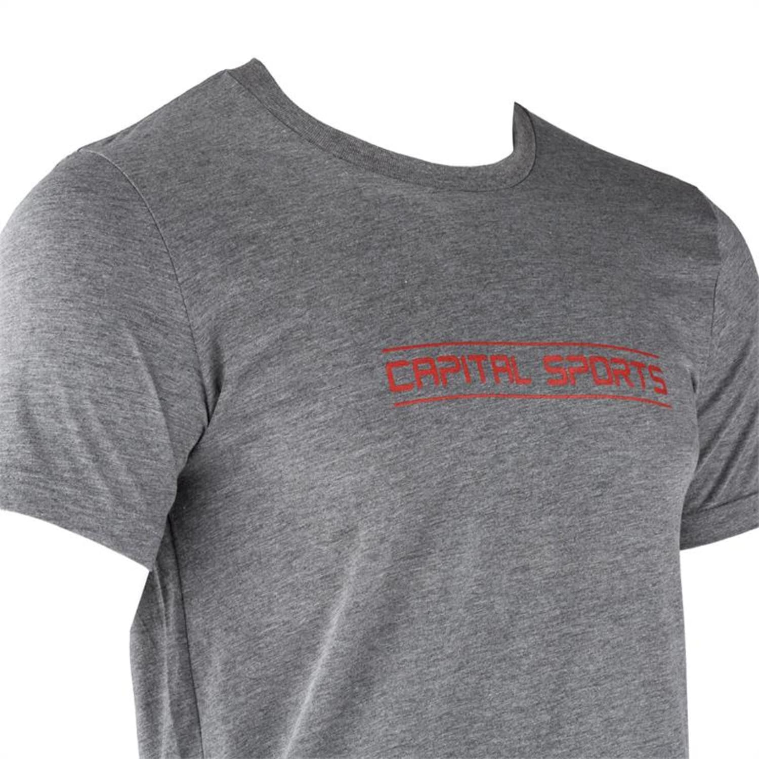 tréningové tričko pre mužov, sivé melírované, veľkosť S Šedá | S