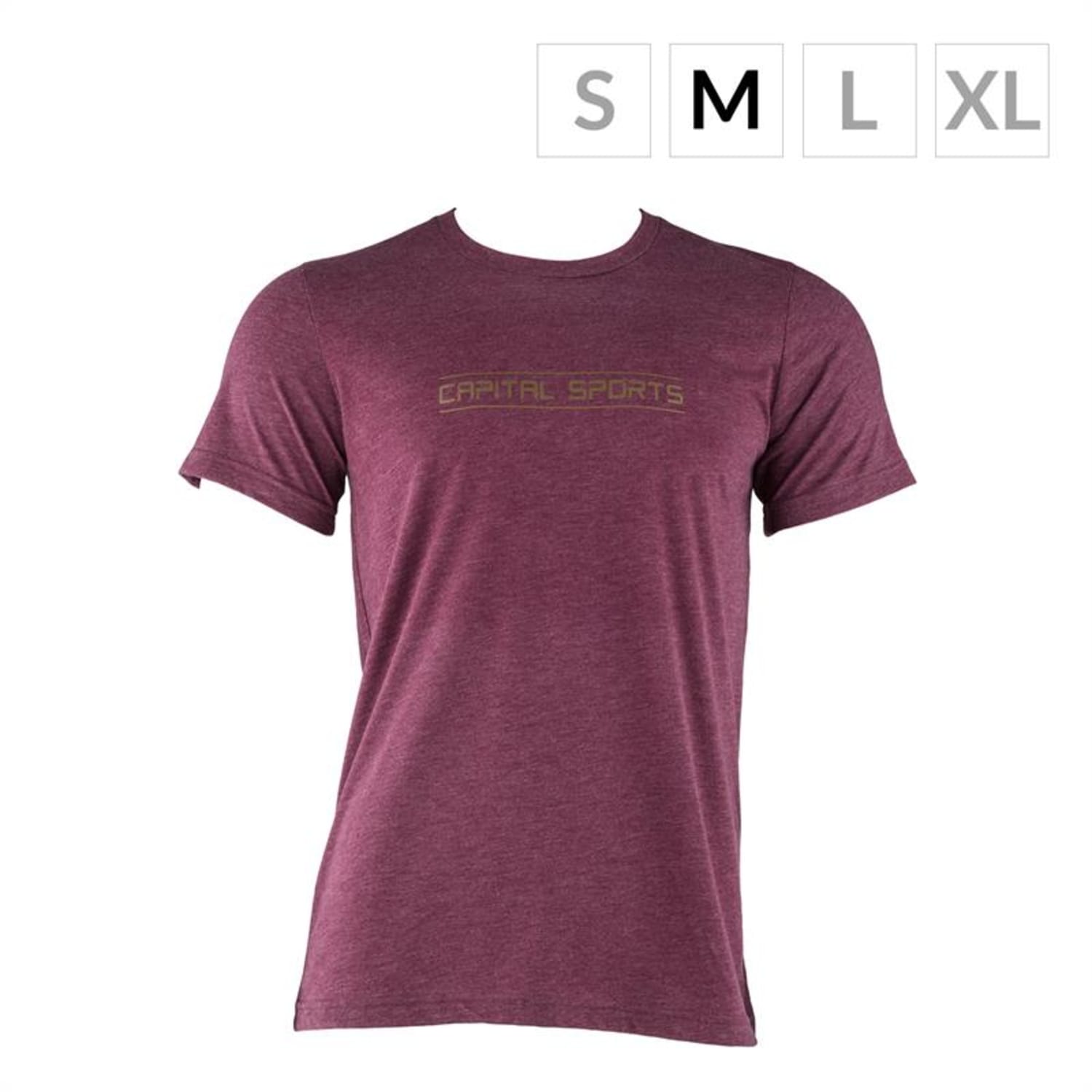 Trainings T-shirt voor mannen maat M bordeaux rood Lila | M