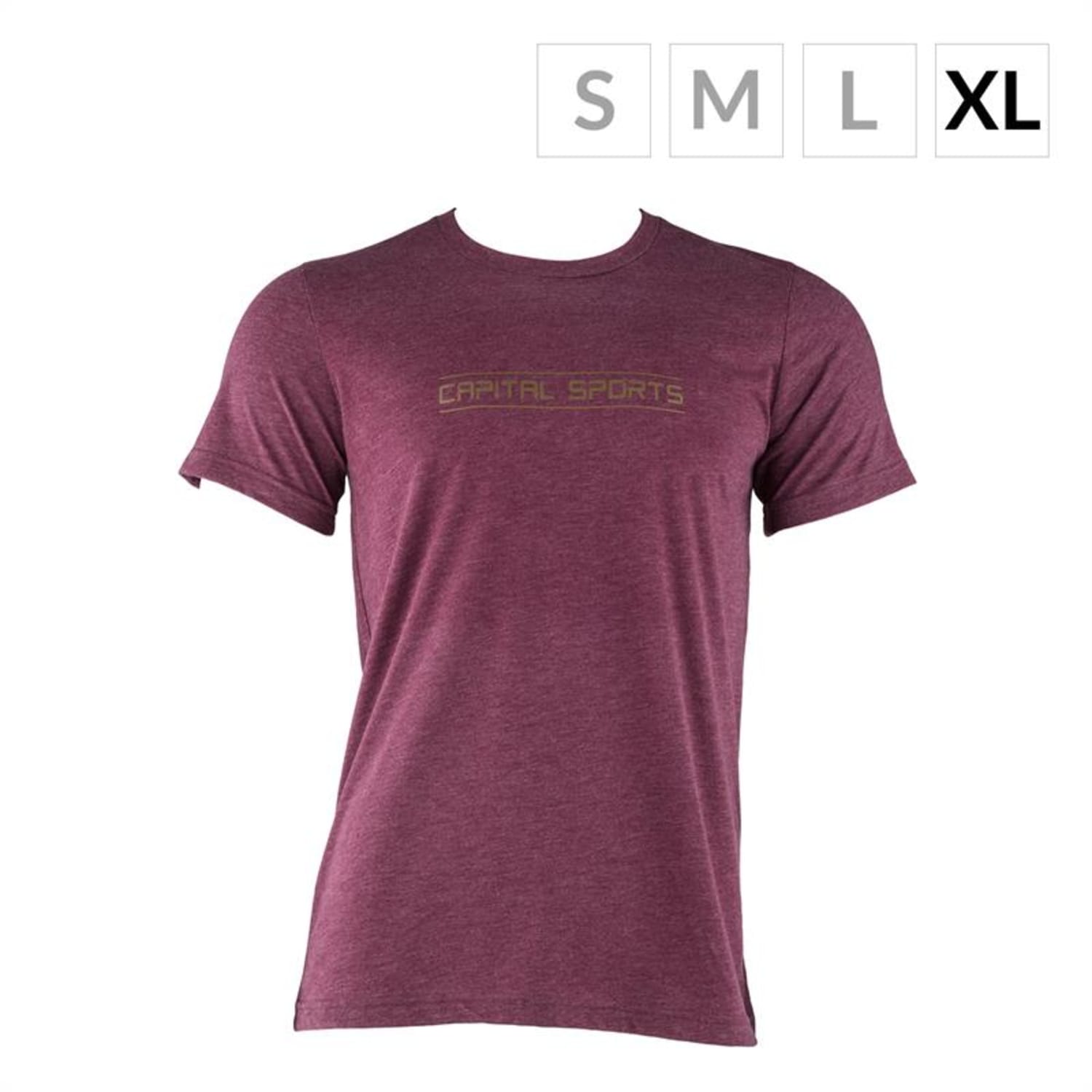 Trainings T-shirt voor mannen maat XL bordeaux rood Lila | XL
