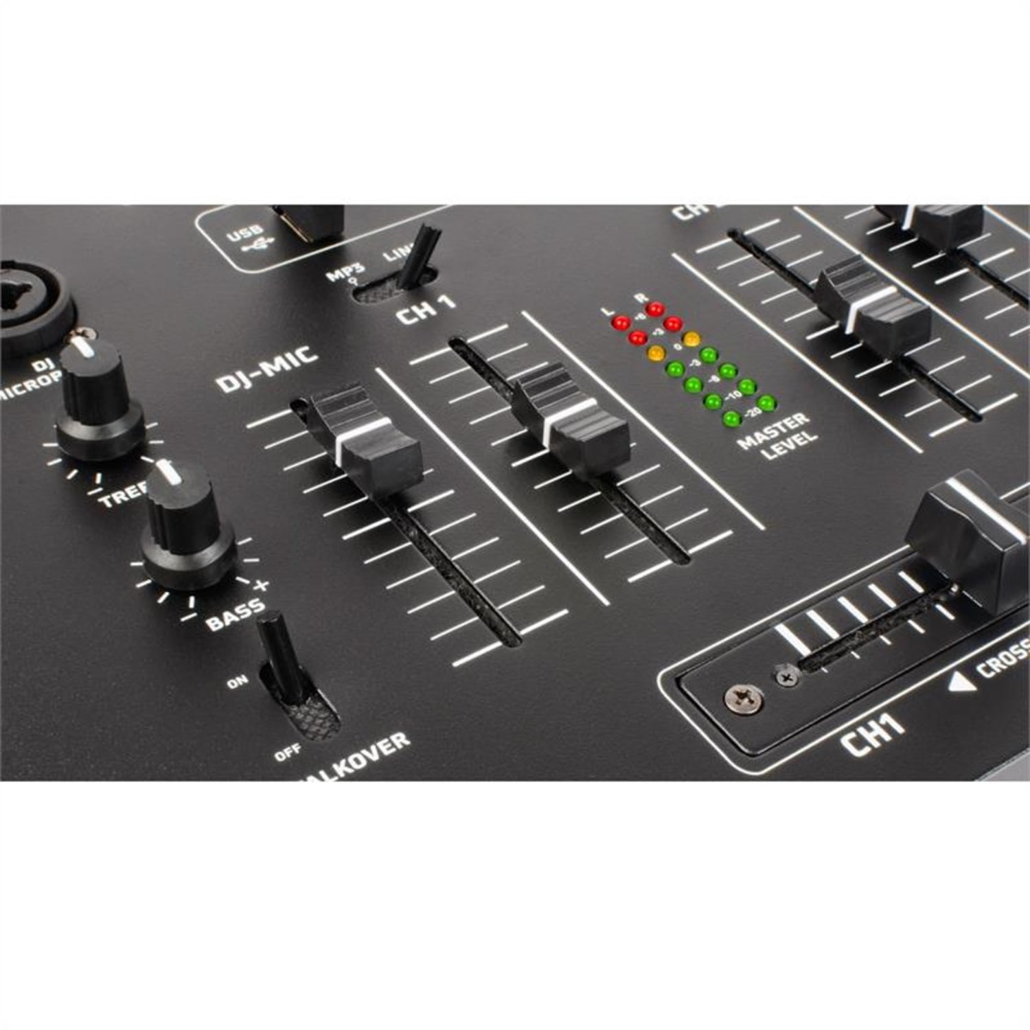 STM2500, černý, 5kanálový mixážní pult, bluetooth, USB, MP3, EQ, phono 