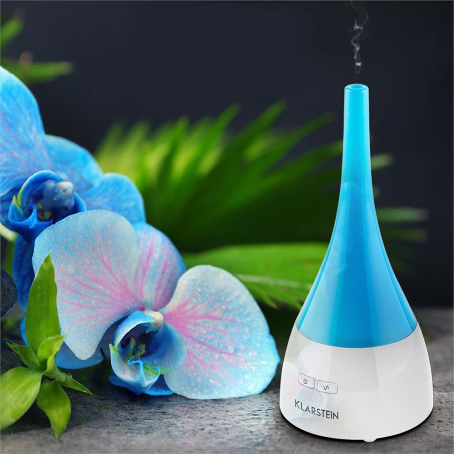 Etheria Aroma-Diffuser humidificador LED ultrasonido turquesa/blanco Blanco