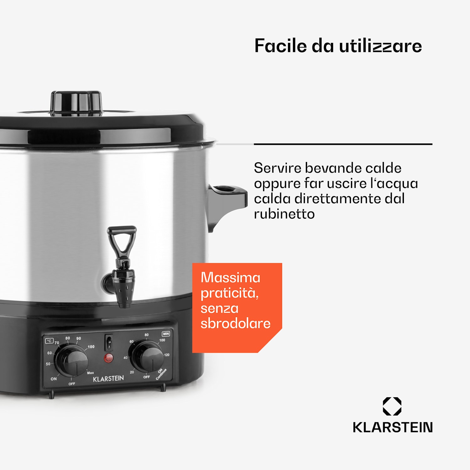 Biggie Small Pentola per conserve completamente automatica Pentola per conserve 16 litri 2000W Acciaio inox 