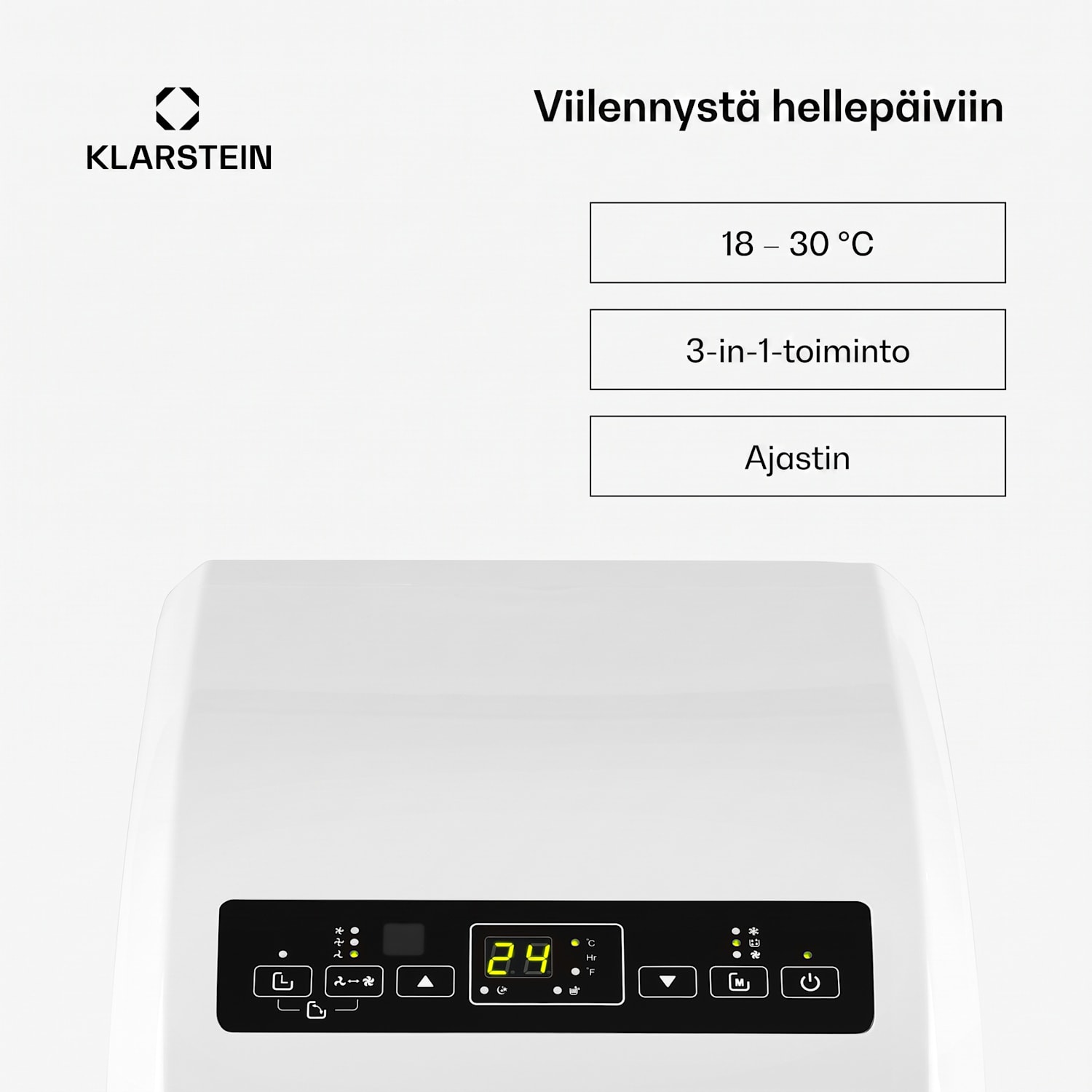 Metrobreeze Rom ilmastointilaite 10 000 BTU/3,0 kW energiatehokkuusluokka A+ Ei | Valkoinen