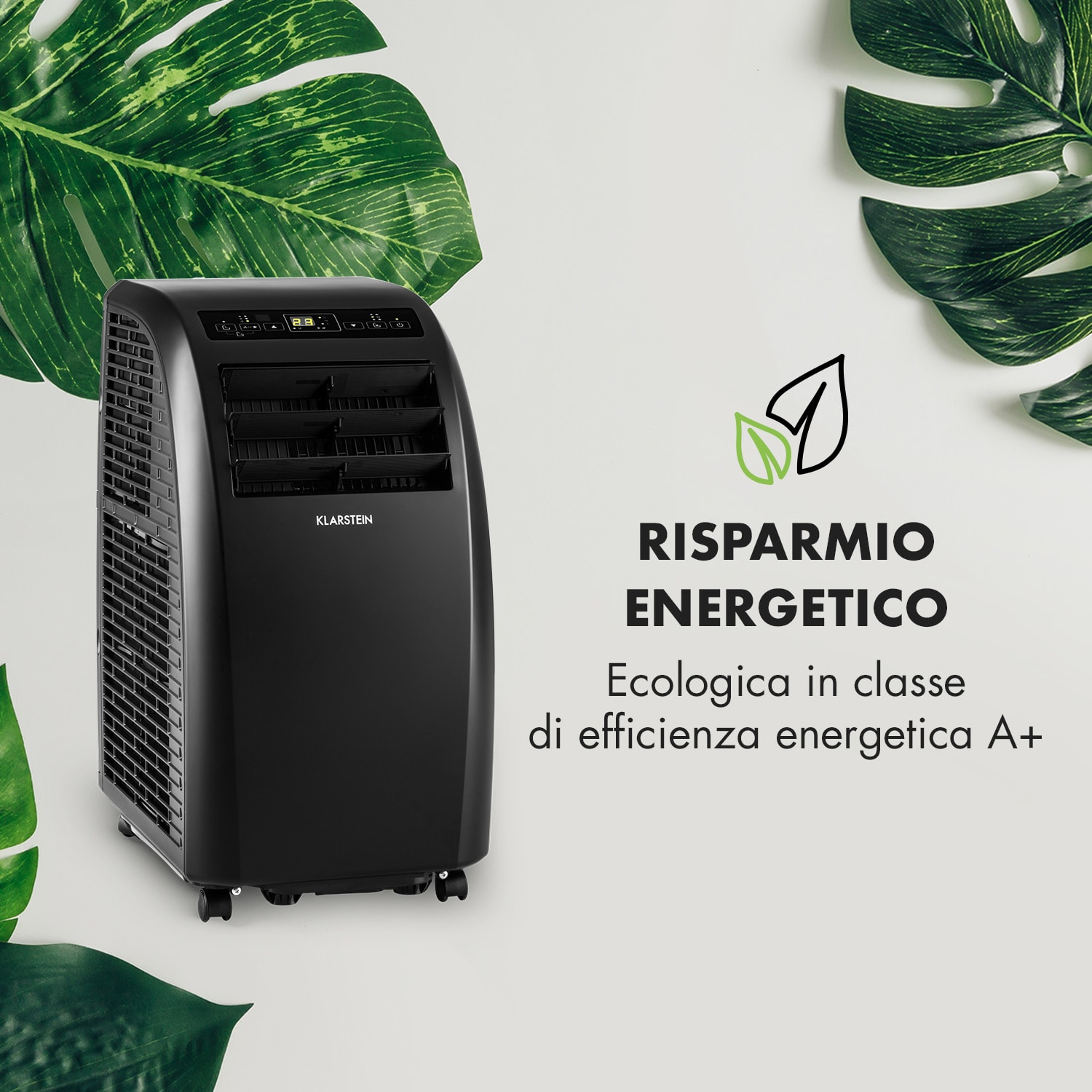 Metrobreeze Rom climatizzatore portatile 10.000 BTU/3,0 kW EEC A+ nero Nero