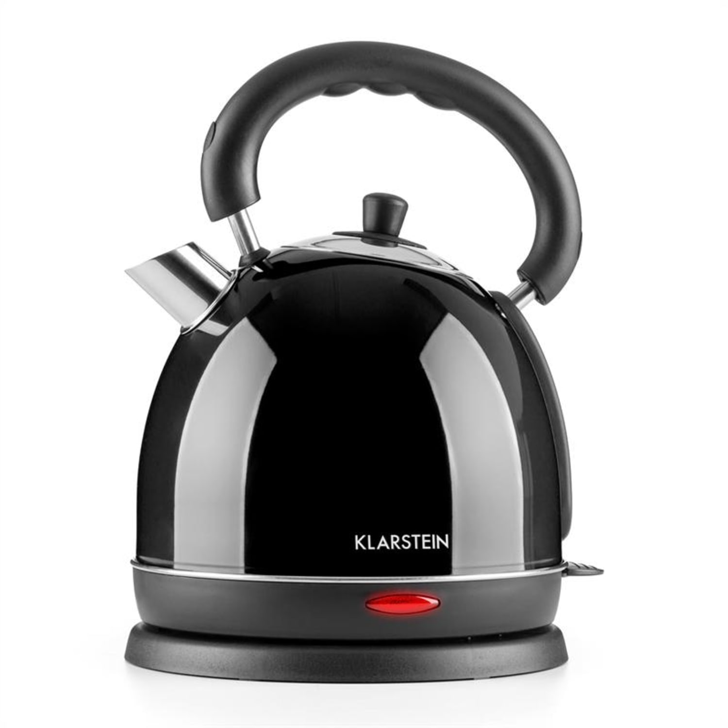Klarstein Teatime, fekete, 1,8 l, 1850 W, v&iacute;zforral&oacute;, te&aacute;skancs&oacute;, nemesac&eacute;l Fekete