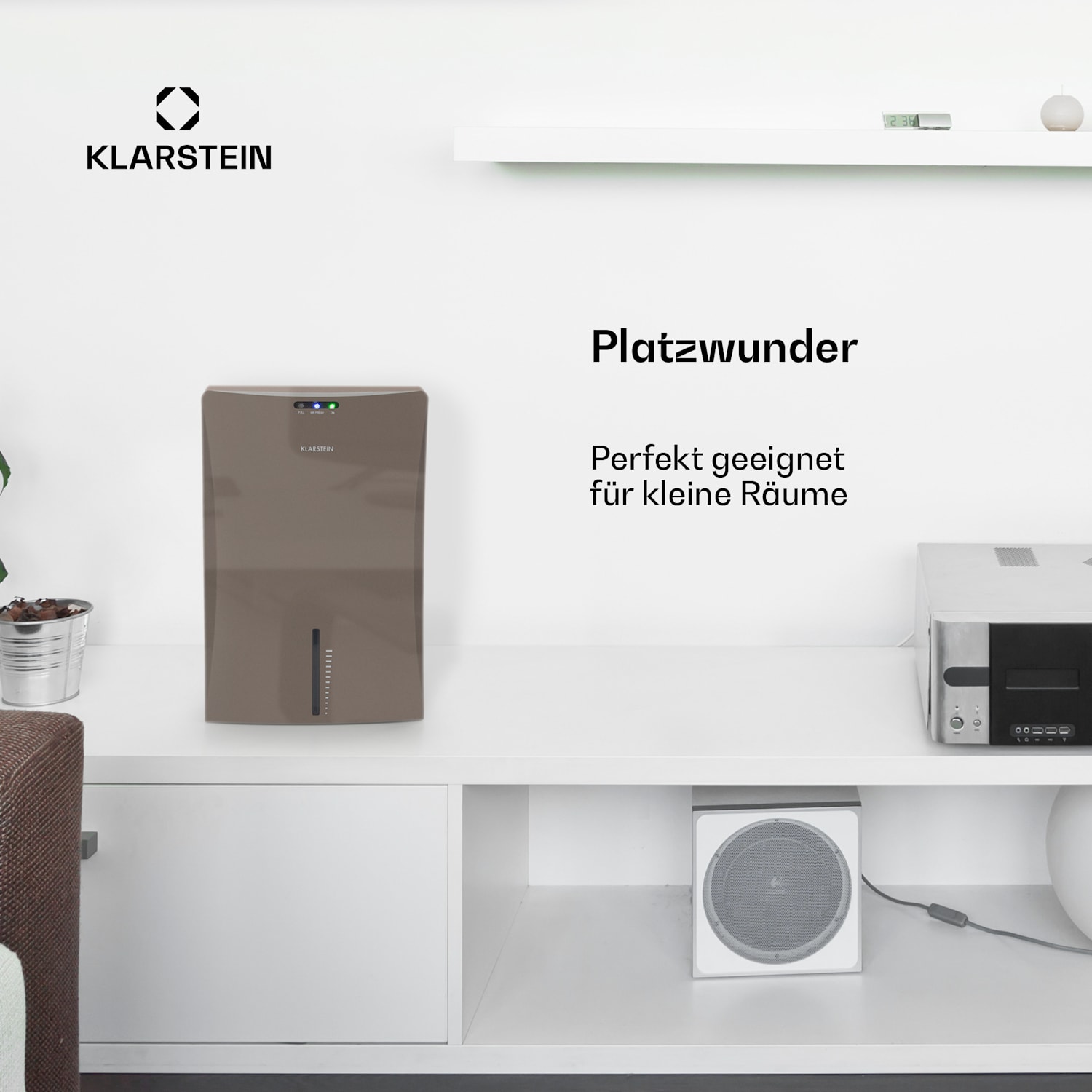 Drybest 2000 2G Luftentfeuchter Ionisator 700 ml/d 70 W grau 