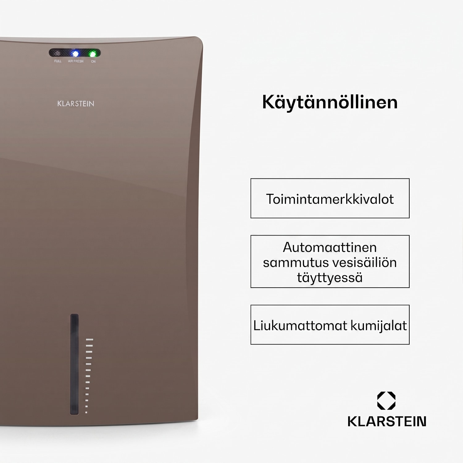 Drybest 2000 2G ilmankuivain ionisaattori 700 ml/d 70 W harmaa Ruskea