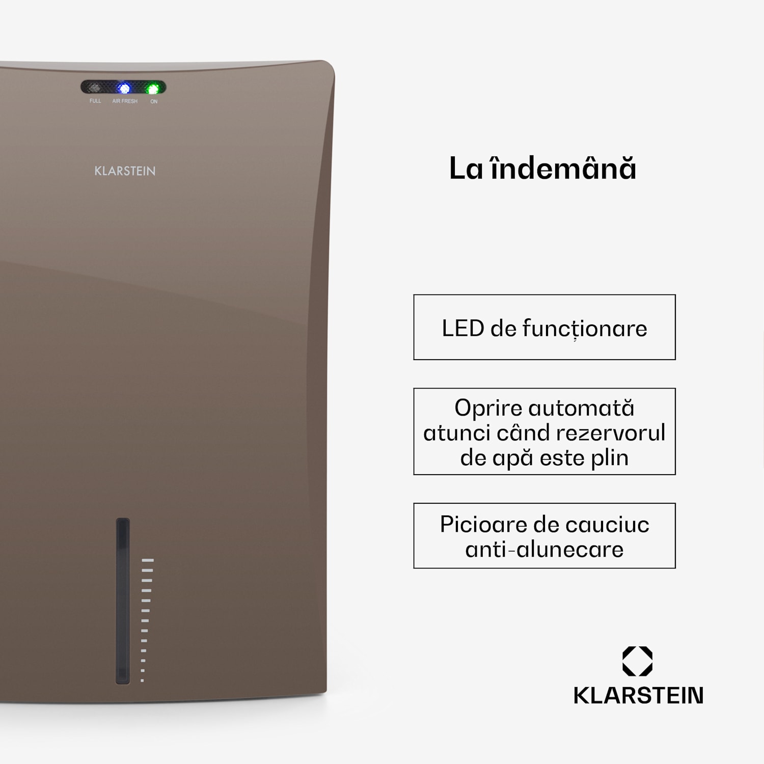 DRYBEST 2000 2G, gri, umidificator, ionizator, 700ml / D, 70 W Maro