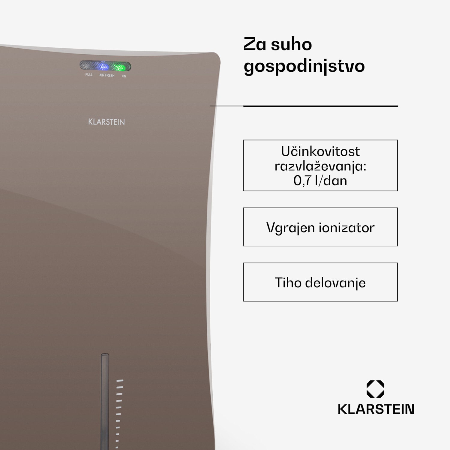 DRYBEST 2000 2G, SIV, RAZVLAŽILNIK ZRAKA, IONIZATOR, 700 ML/D, 70 W 