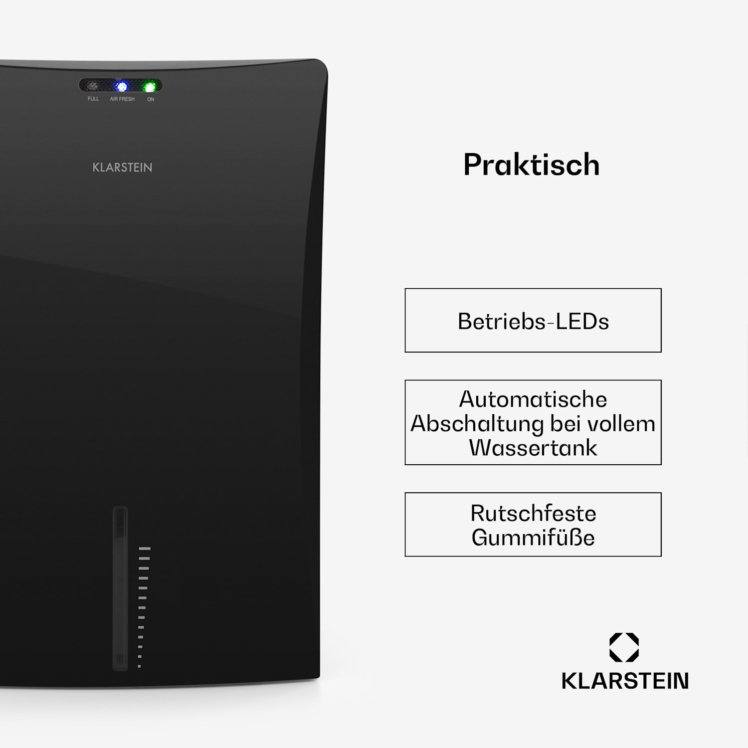 Drybest 2000 2G Luftentfeuchter Ionisator 700 ml/d 70 W schwarz 