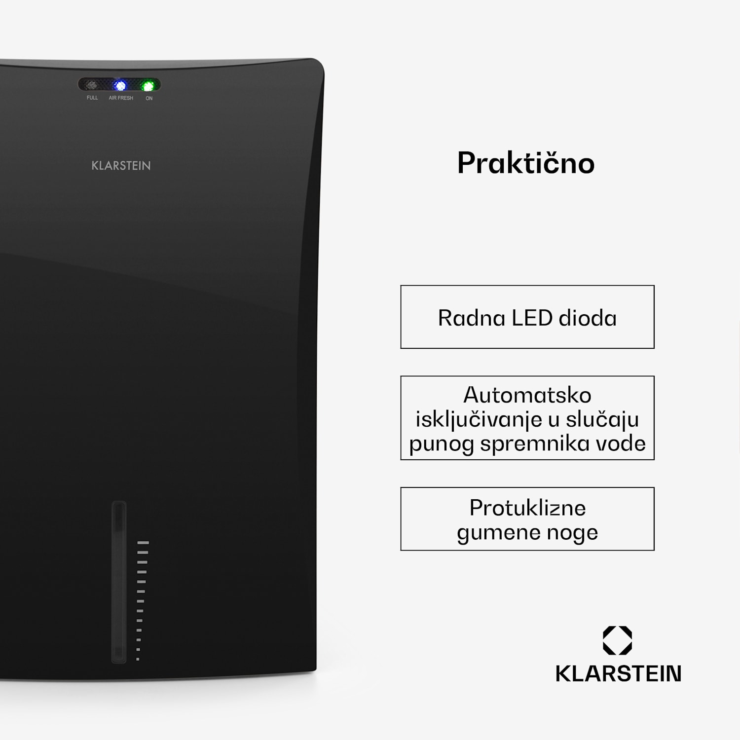 DRYBEST 2000 2G, 700 ML/D, UREĐAJ ZA UKLANJANJE VLAGE ZRAKA, 70W, crni Crna