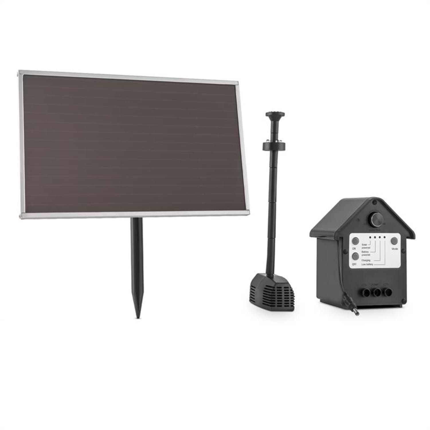 Waterworks 250 Water Pump Solar Fountain 250l / h LED Battery 250 Ltr/h