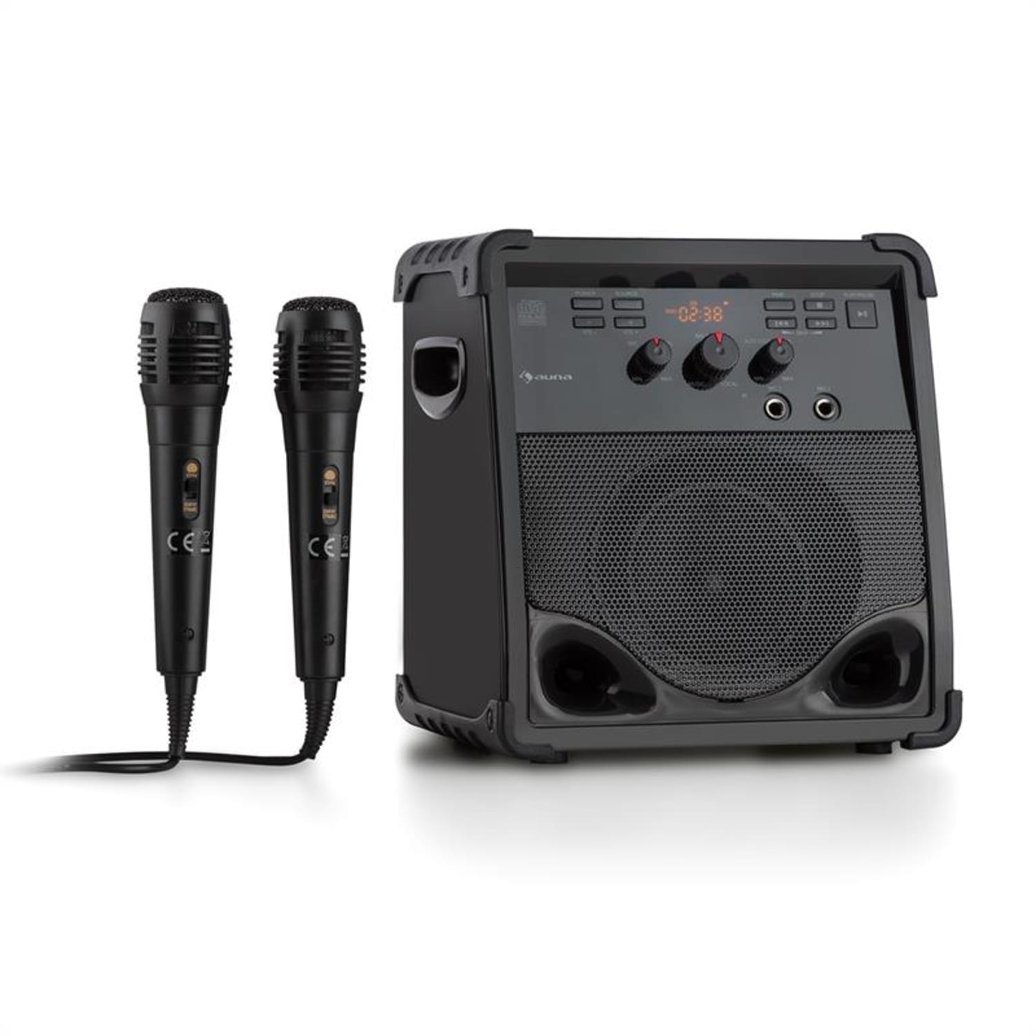RockStage, karaoke sustav, bluetooth, CD+G, USB, MP3, rad na baerije, 2 x mikrofon 