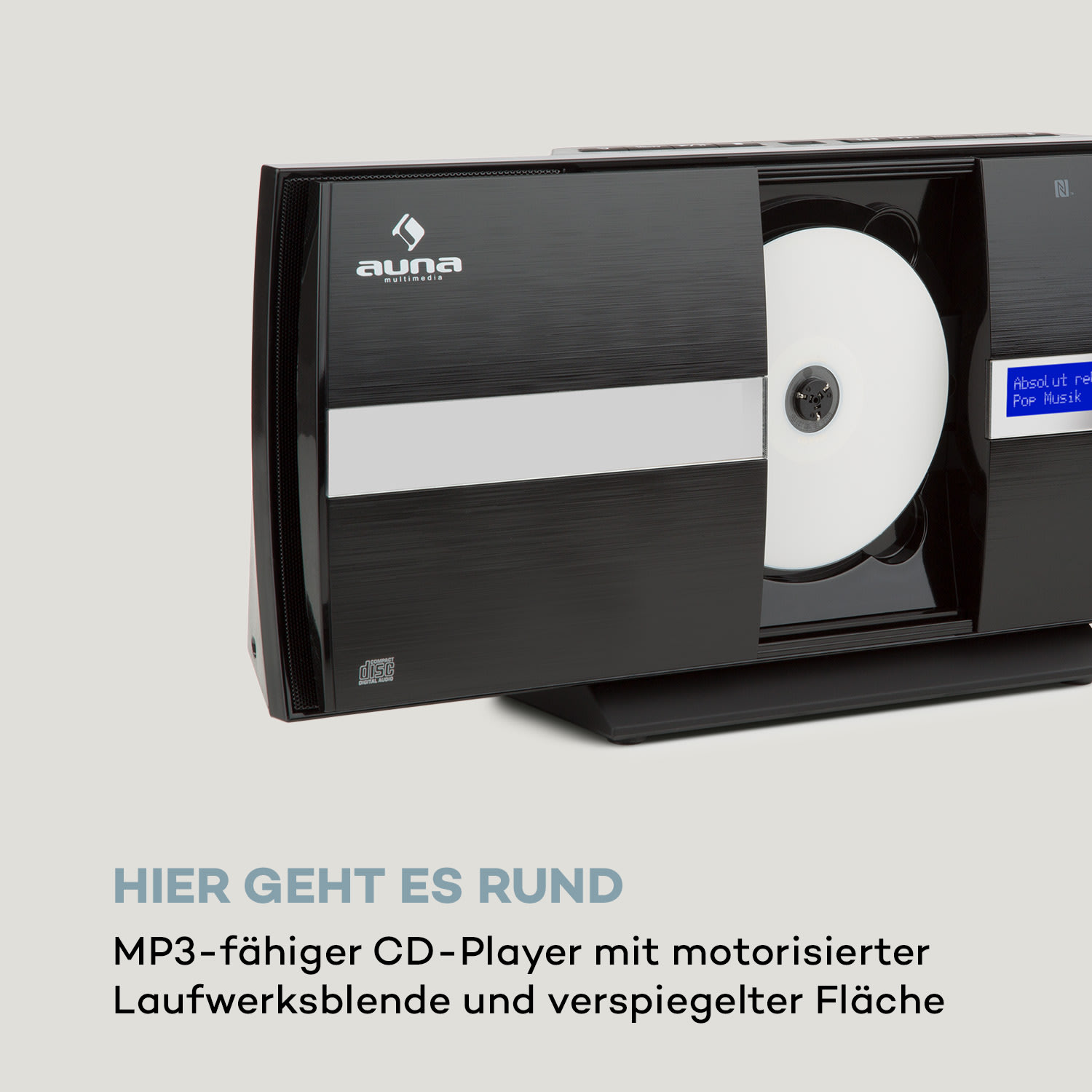 V-20 DAB Vertikal-Stereoanlage BT NFC CD MP3 USB DAB+ & UKW-Tuner