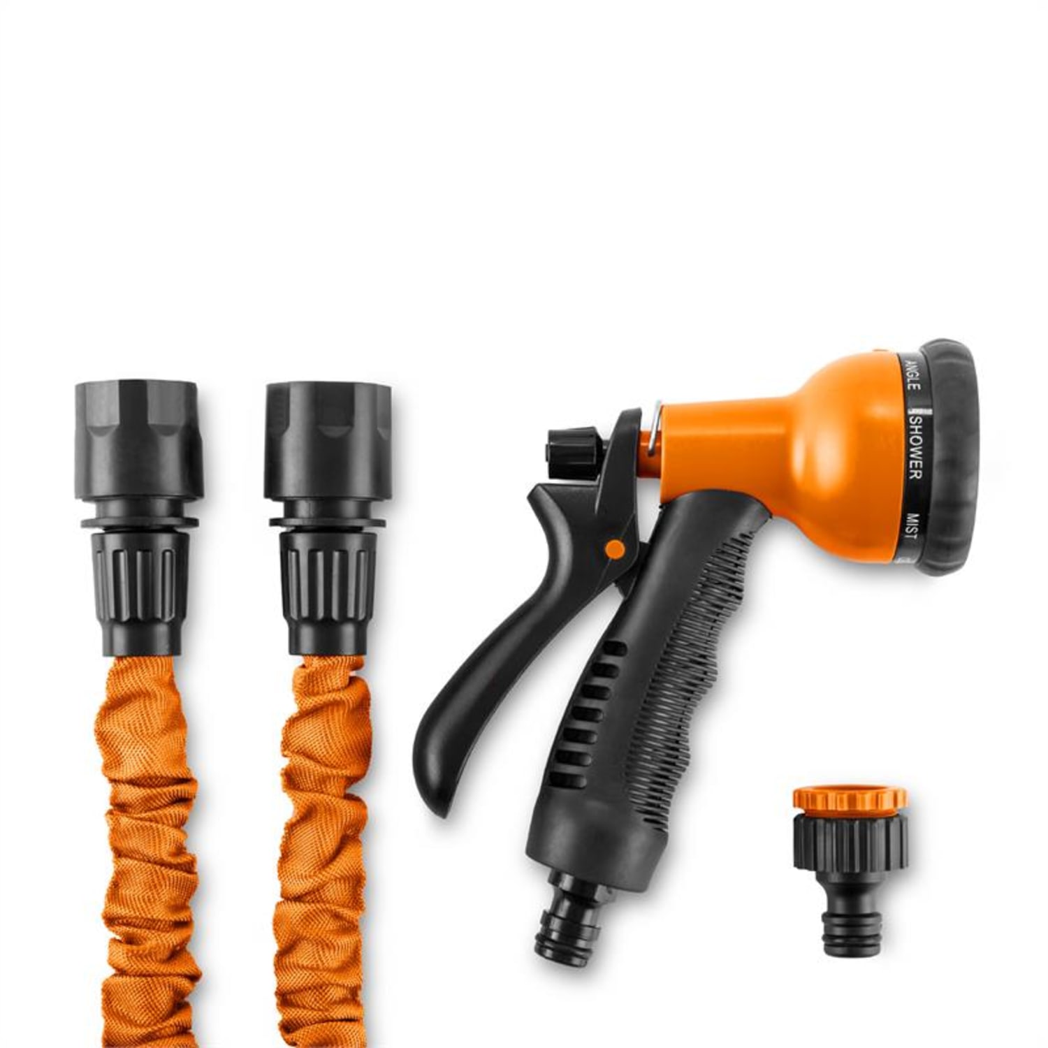 Flex 30, oranžová, flexibilní zahradní hadice, 8 funkcí, 30 m 