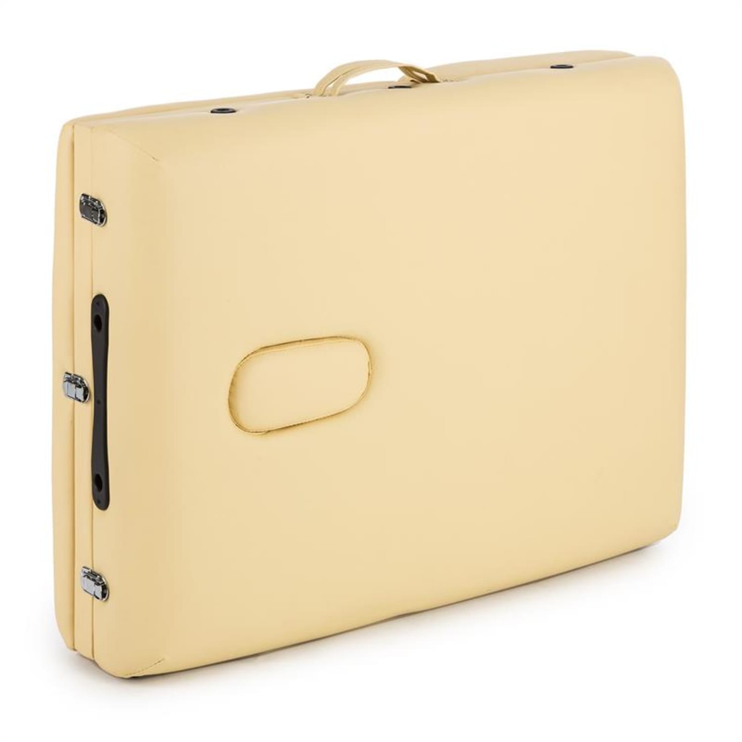 MT 500, masszázságy, 210 cm, 200 kg, összecsukható, finom felület, táska, bézs Elefántcsont