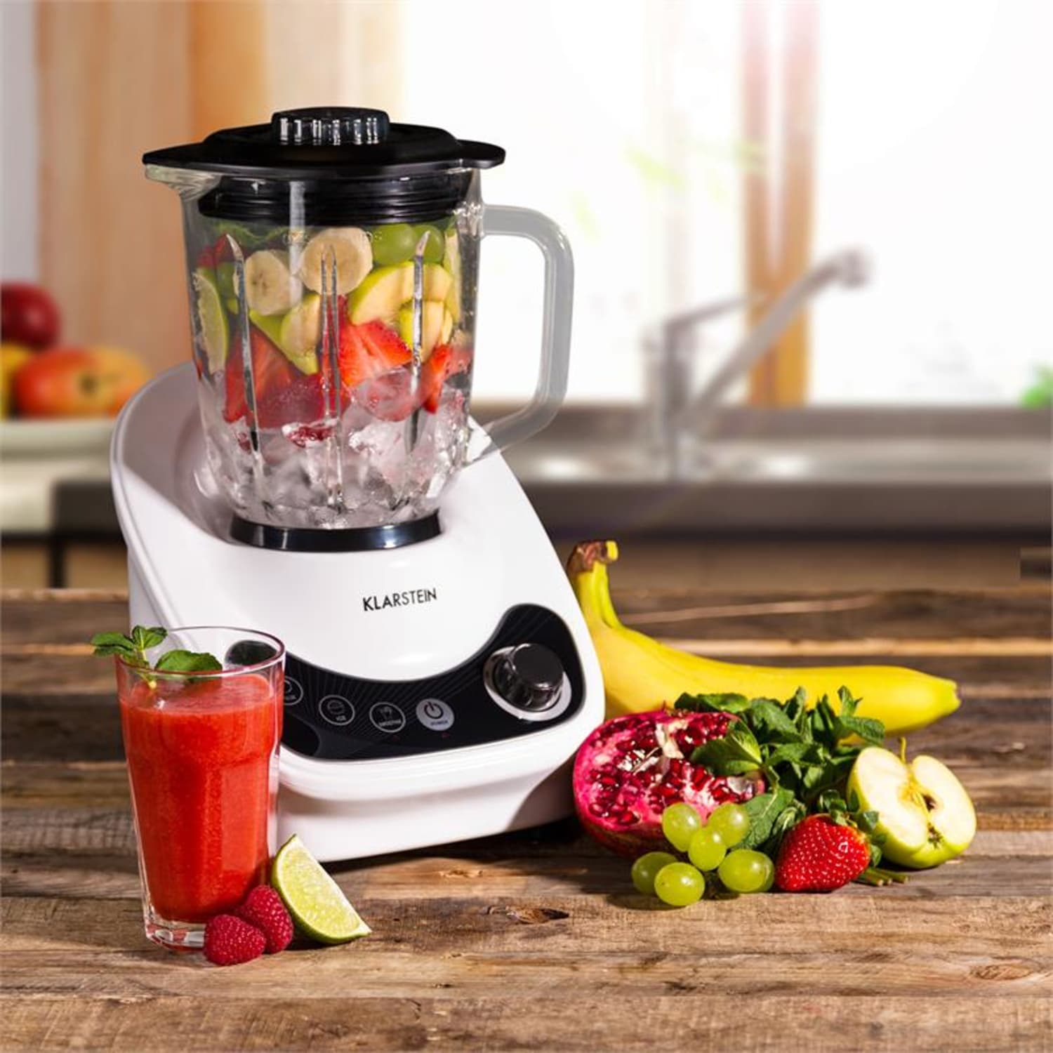 Klarstein Mambo 5, asztali turmixgép, 800 W, 1,5 l, üvegkancsó, 3 program 