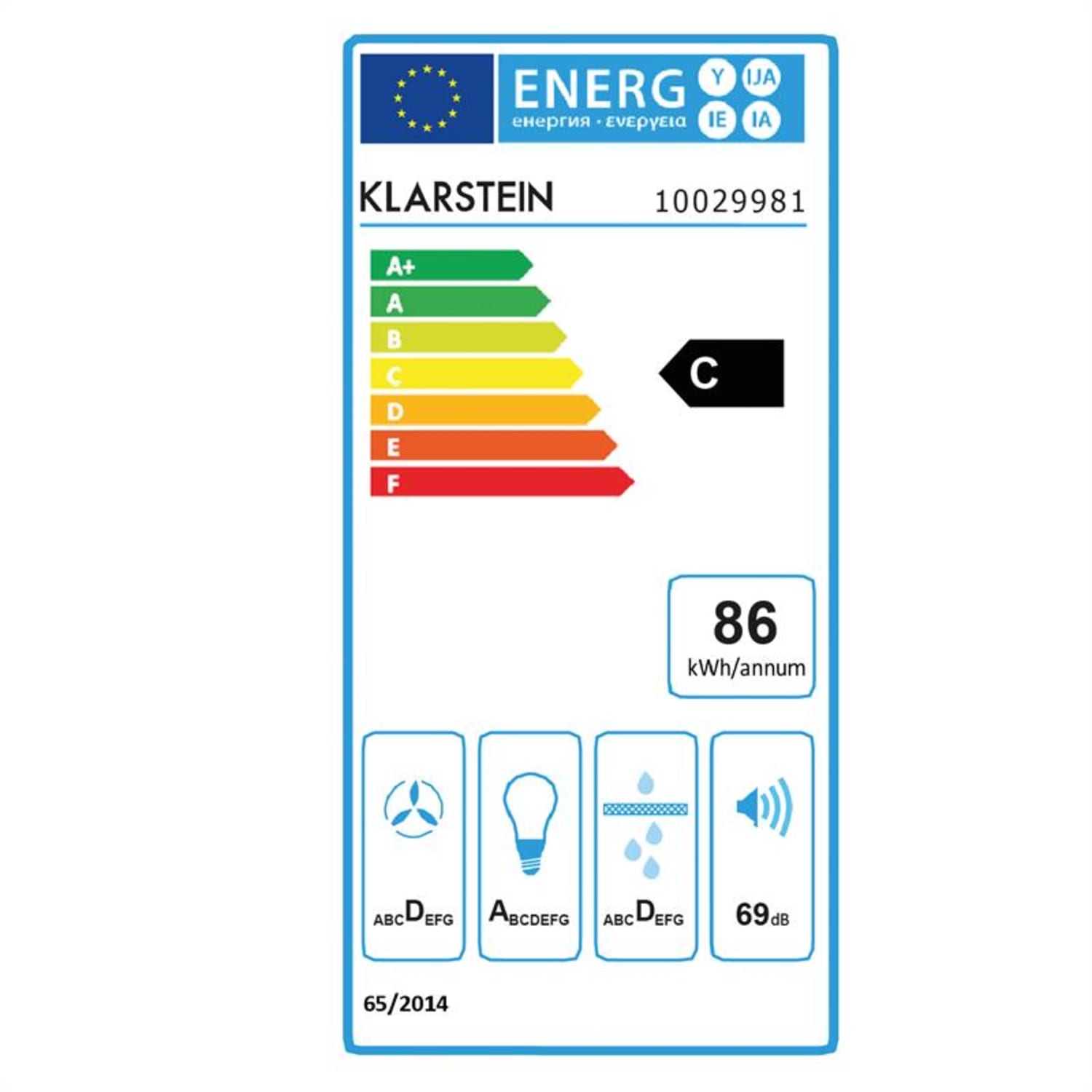 Violetta Bianco Okap kuchenny 90 cm Montaż ścienny 541 m³/h LED Biały
