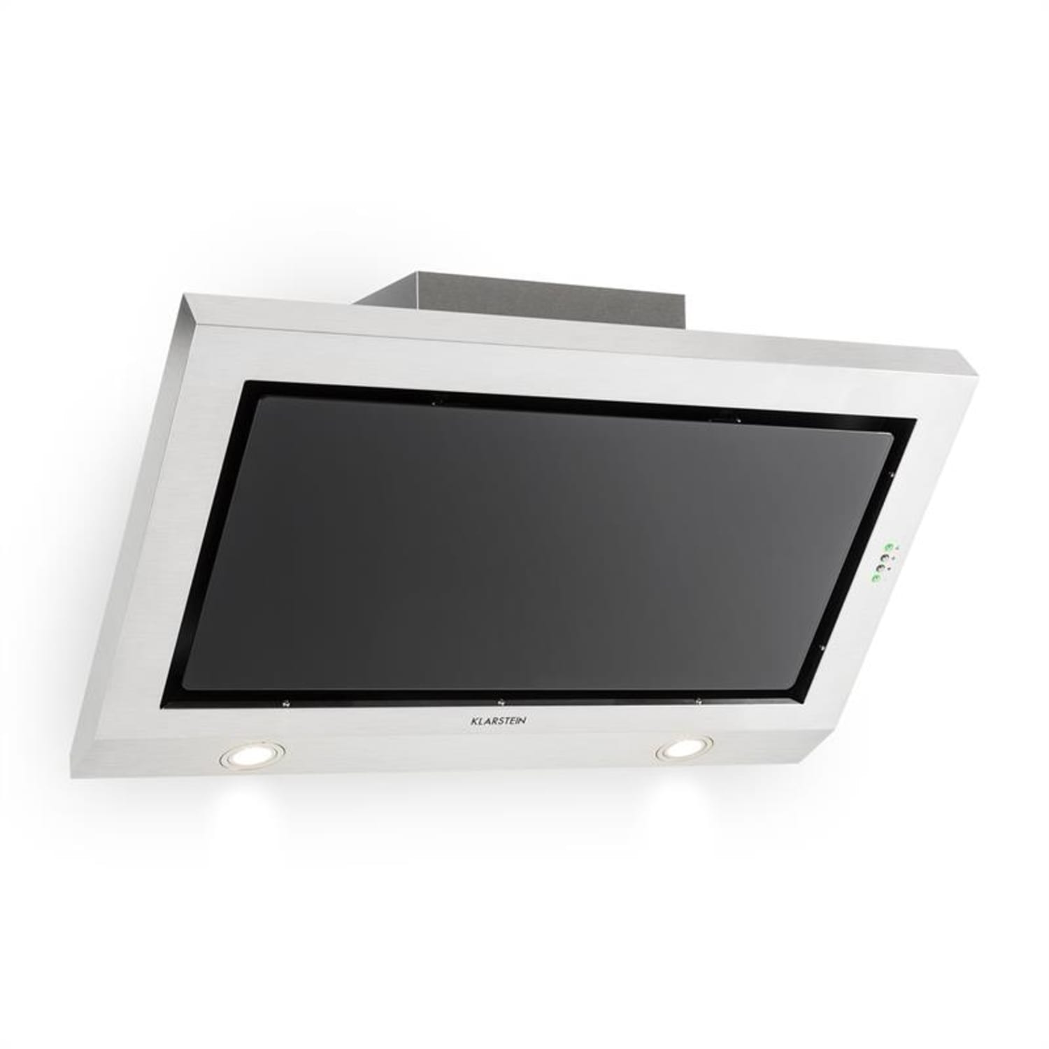 Garcon Okap kuchenny Stal szlachetna 90 cm 590 m³/h Szkło LED skośny 