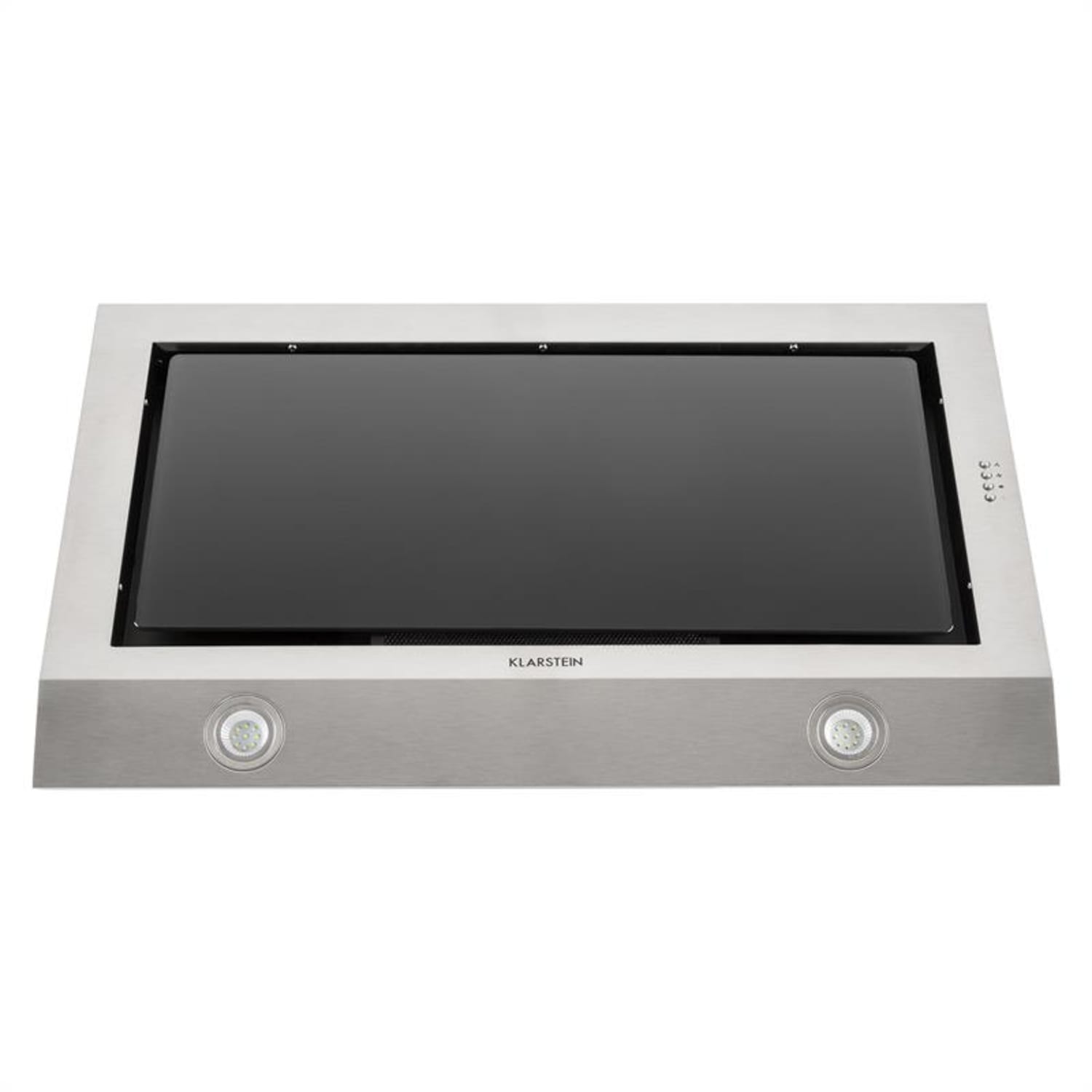 Garcon Okap kuchenny Stal szlachetna 90 cm 590 m³/h Szkło LED skośny 