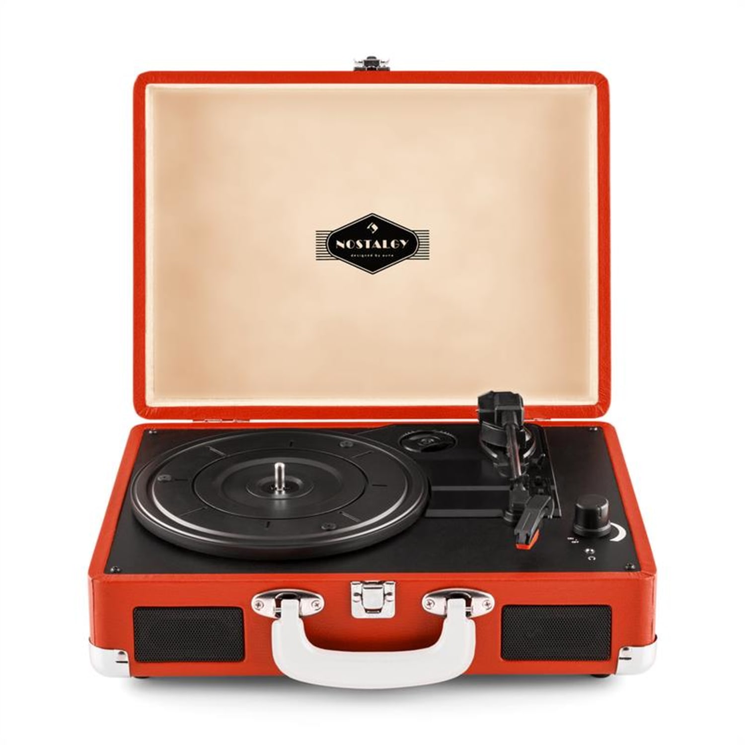 Peggy Sue Red Tocadiscos retro Vinilo LP USB Line Out Naranja oscuro 